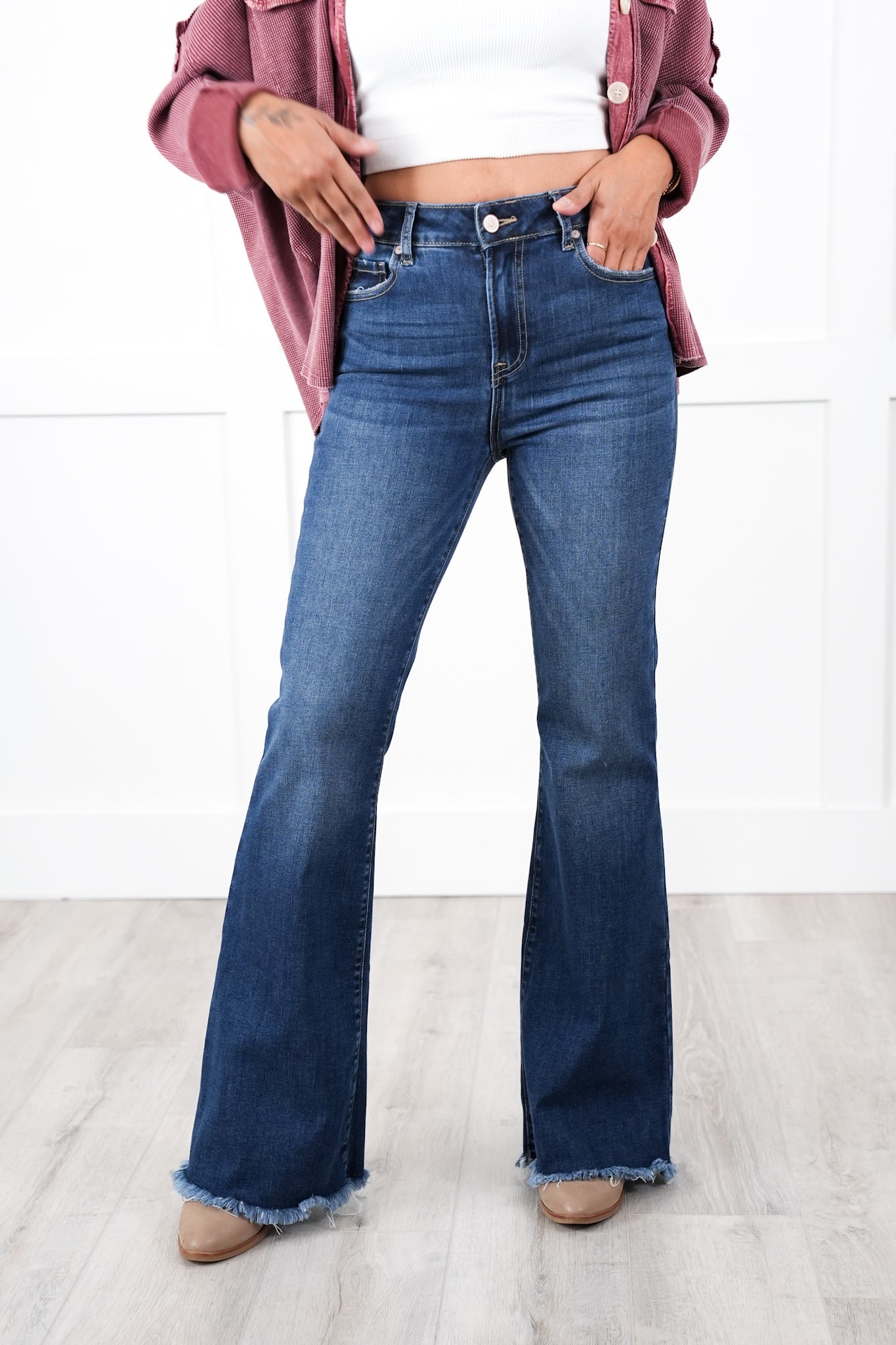 Door Buster! Zenana High Rise Bell Bottom Jeans