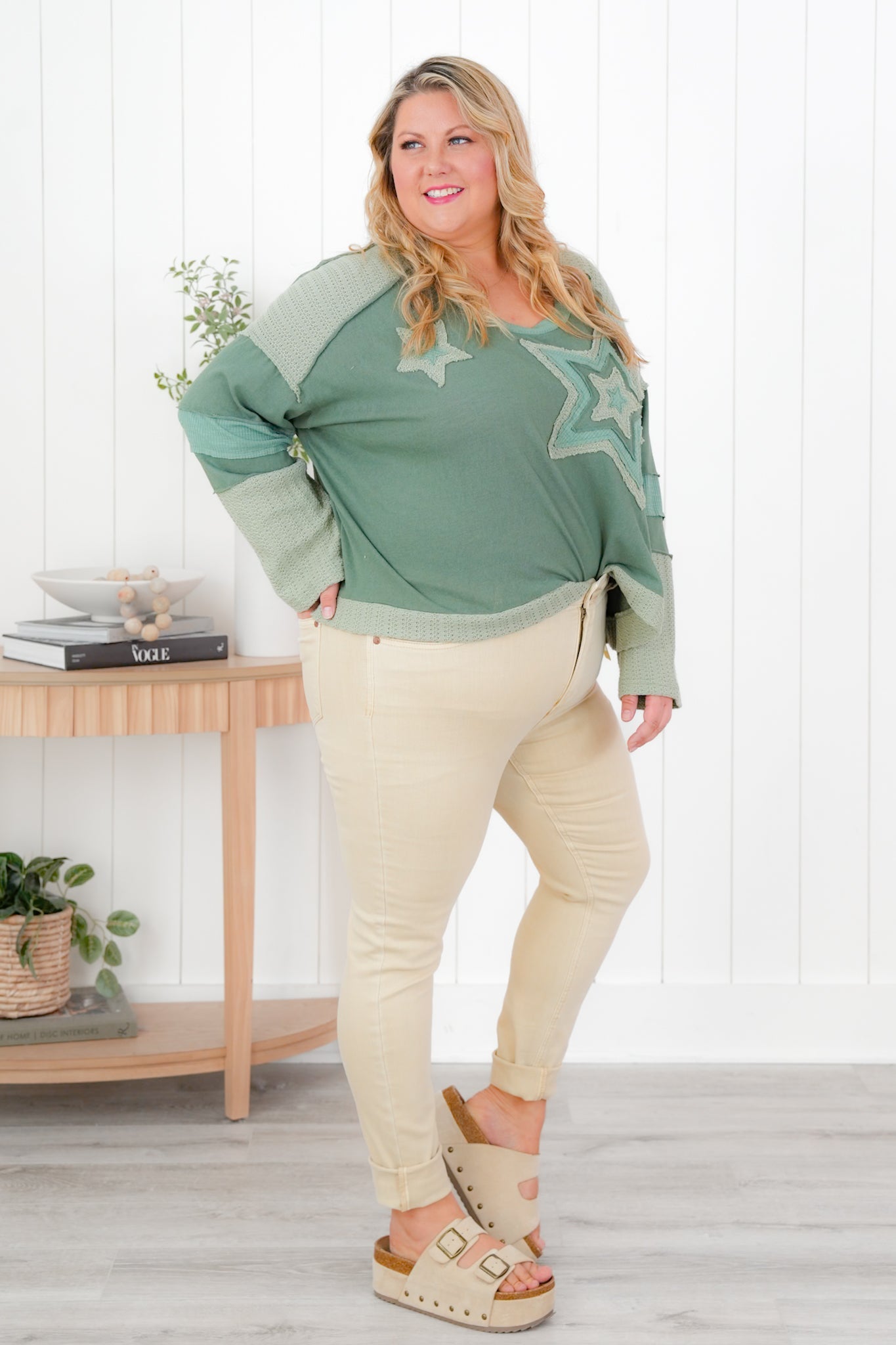Judy Blue High Rise Tan Tummy Control Skinny Jeans