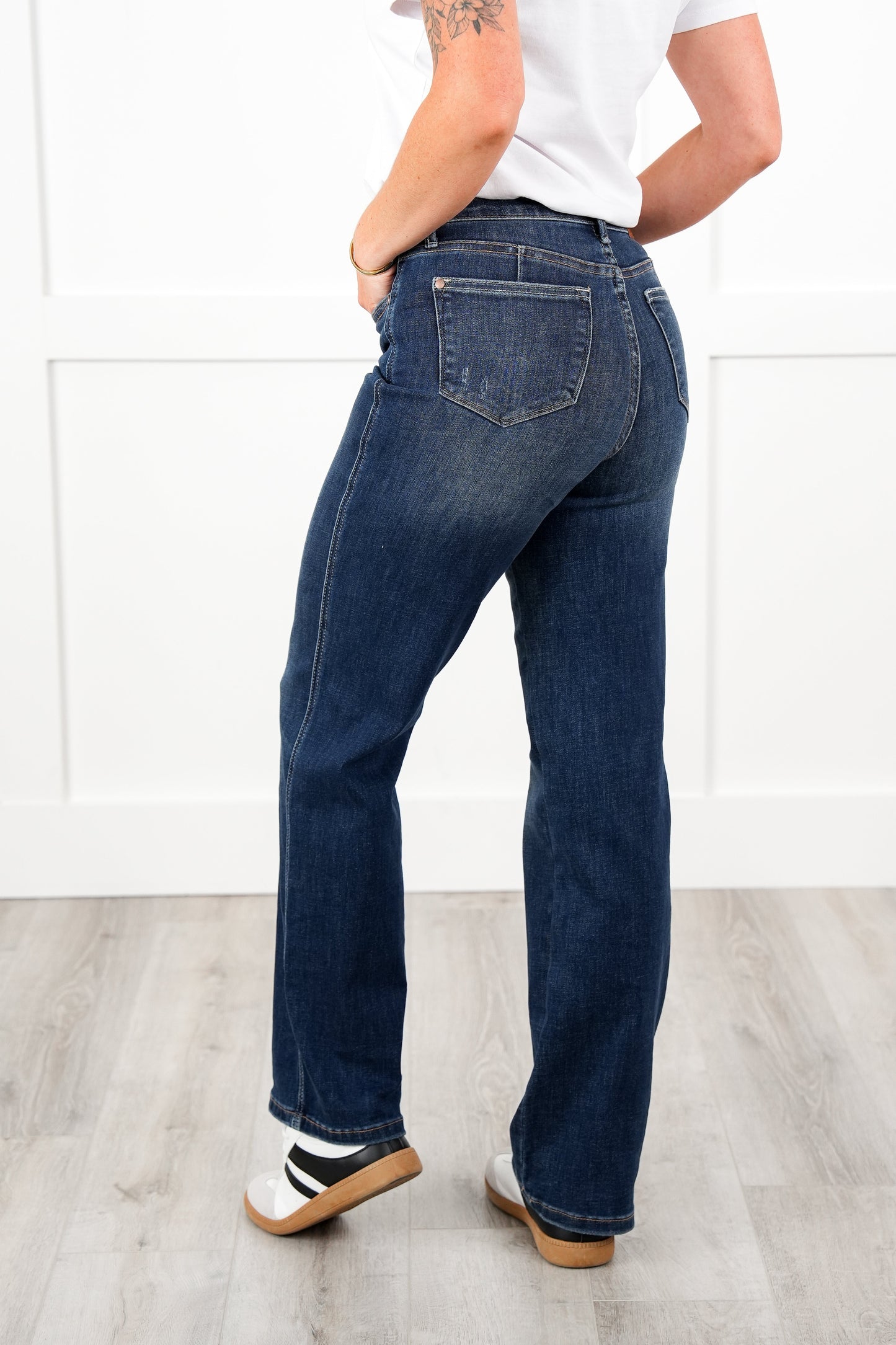 Judy Blue Timeless Obsession Dark Wash Tummy Control Classic Straight Leg Jeans