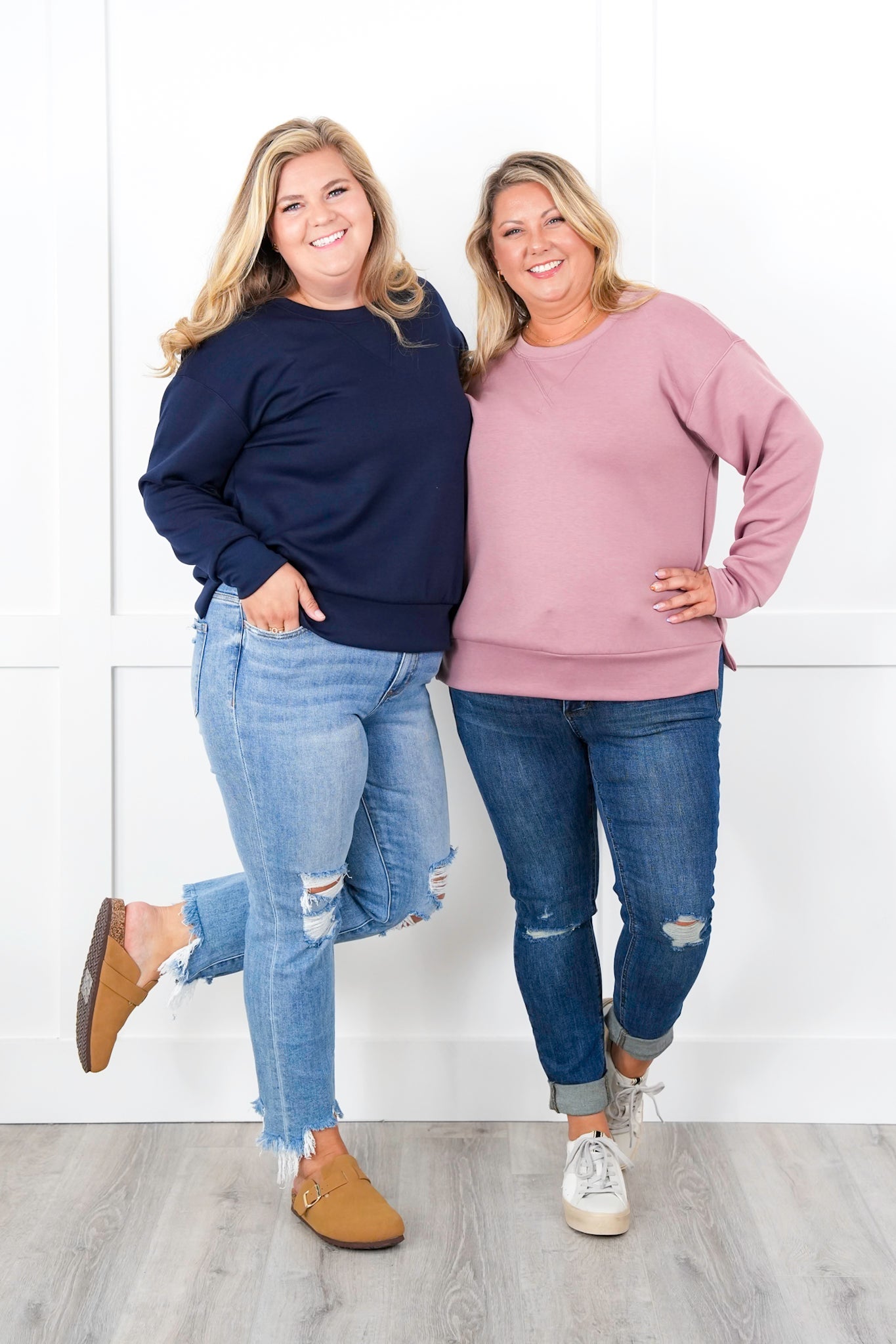 Door Buster!!! Plus/Reg Super Soft Long Sleeve Round Neck Pullover Top