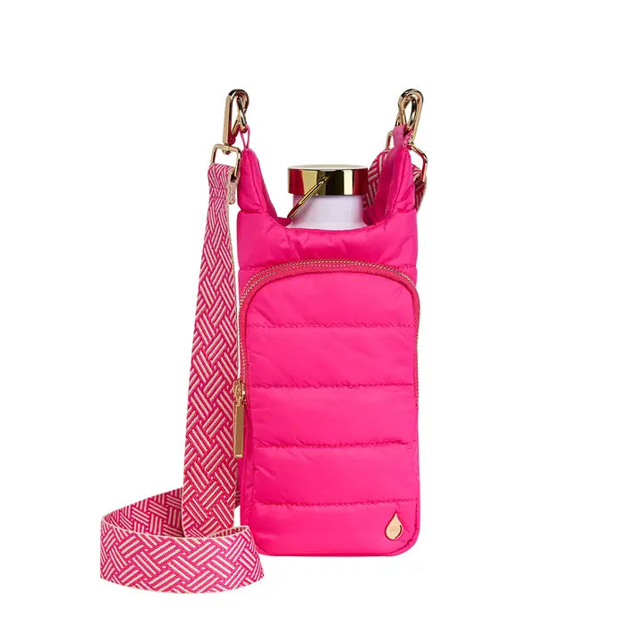 Wanderfull Bright Pink Hydrobag with Pink and Cream Patterned Strap