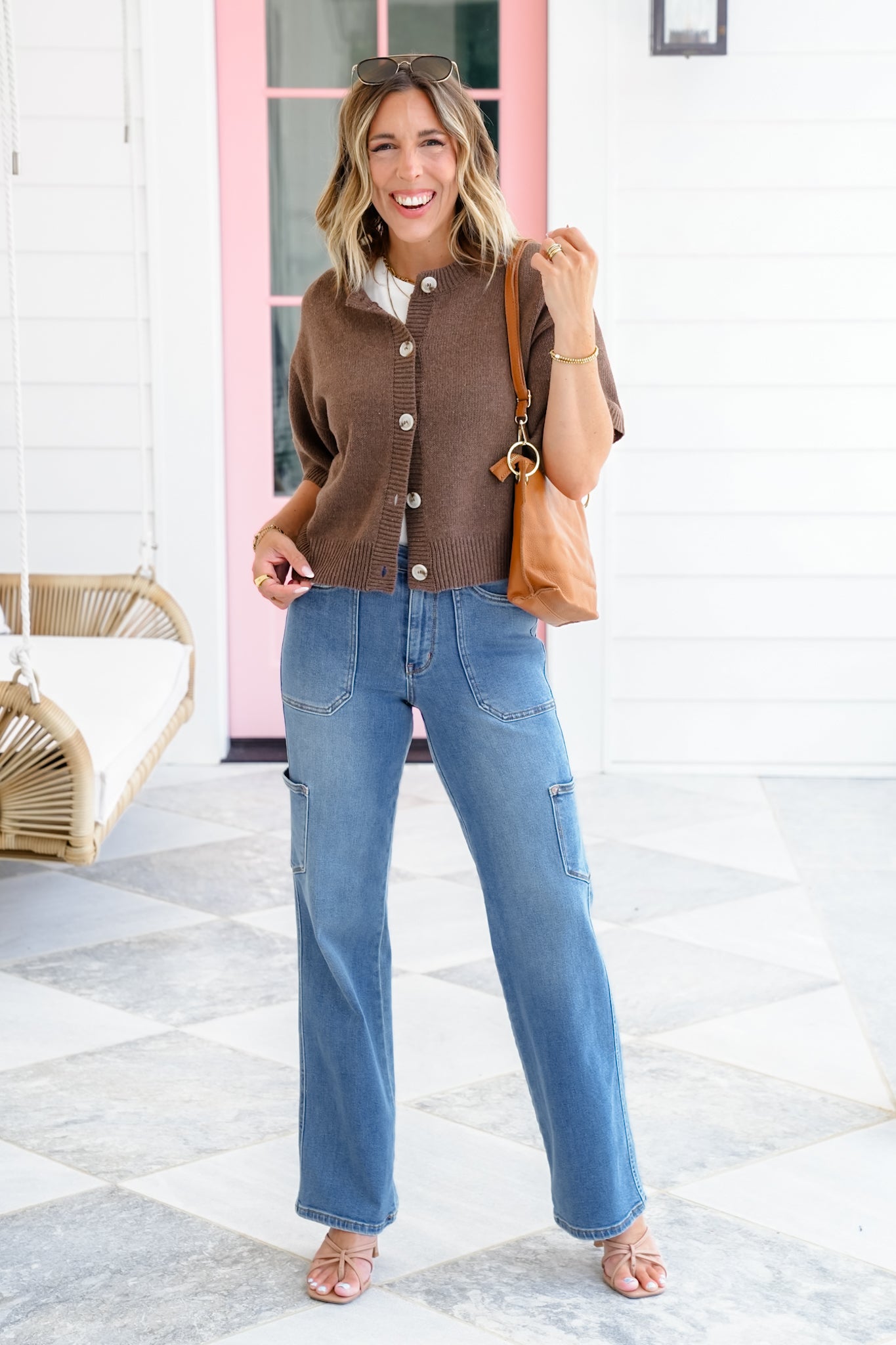 Judy Blue High Rise Medium Wash 90's Straight Leg Jeans with Side Pockets