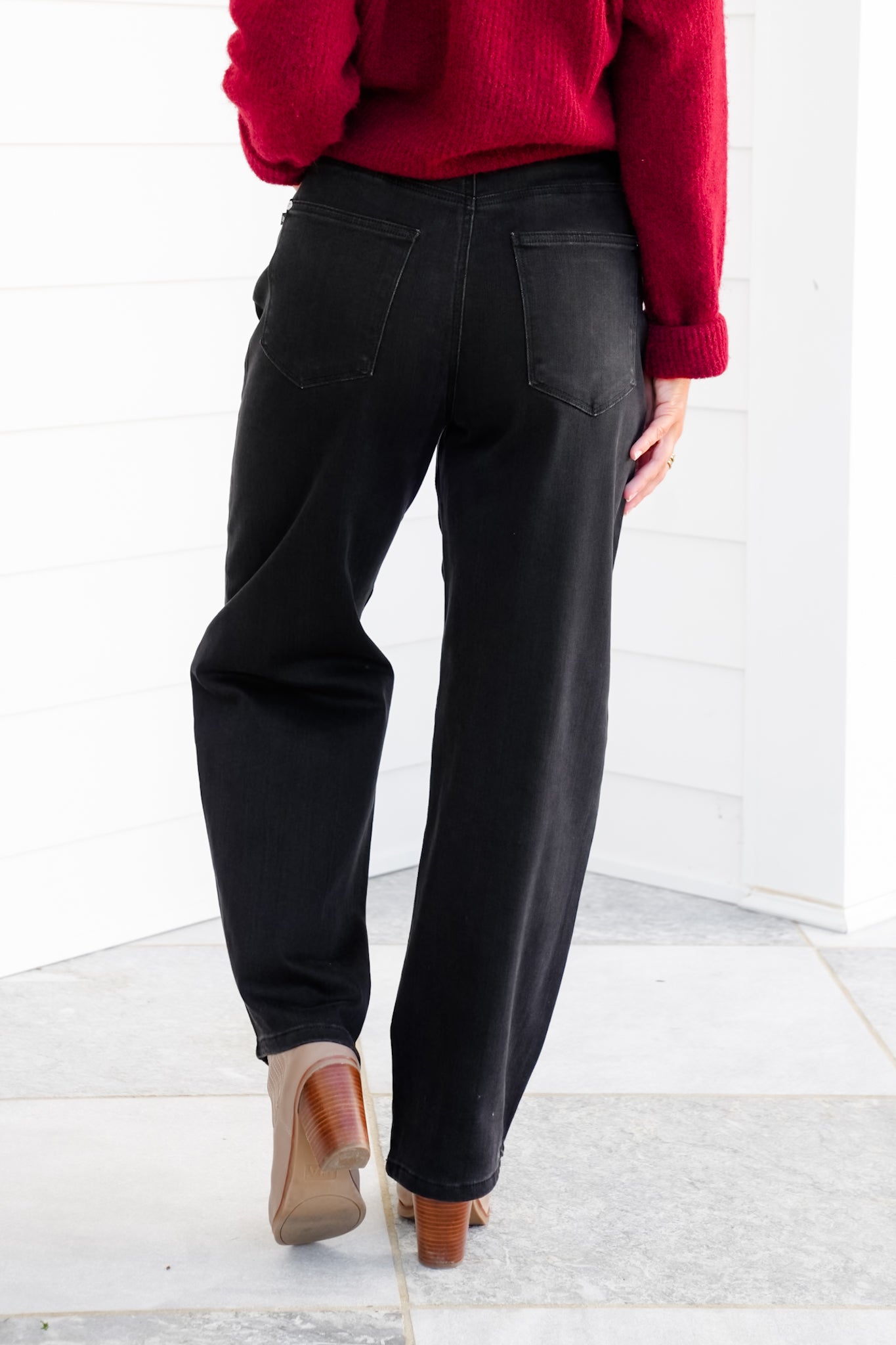 Judy Blue High Rise Black Marlow Arc Rigid Magic Trouser Jeans