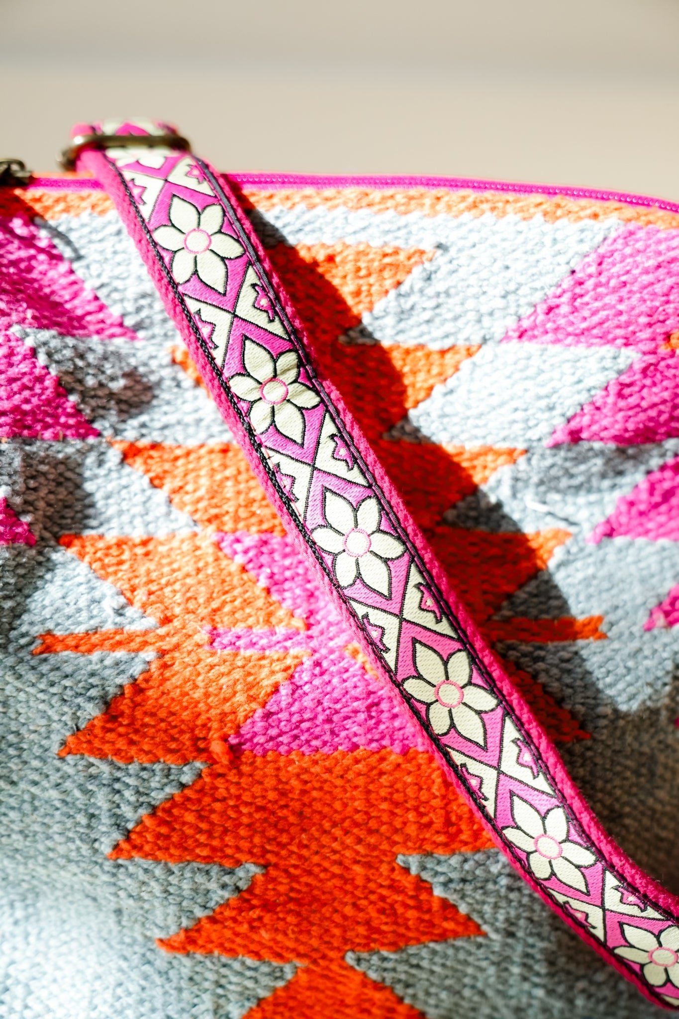 Multi-Color Aztec Crossbody - Freckled Poppy