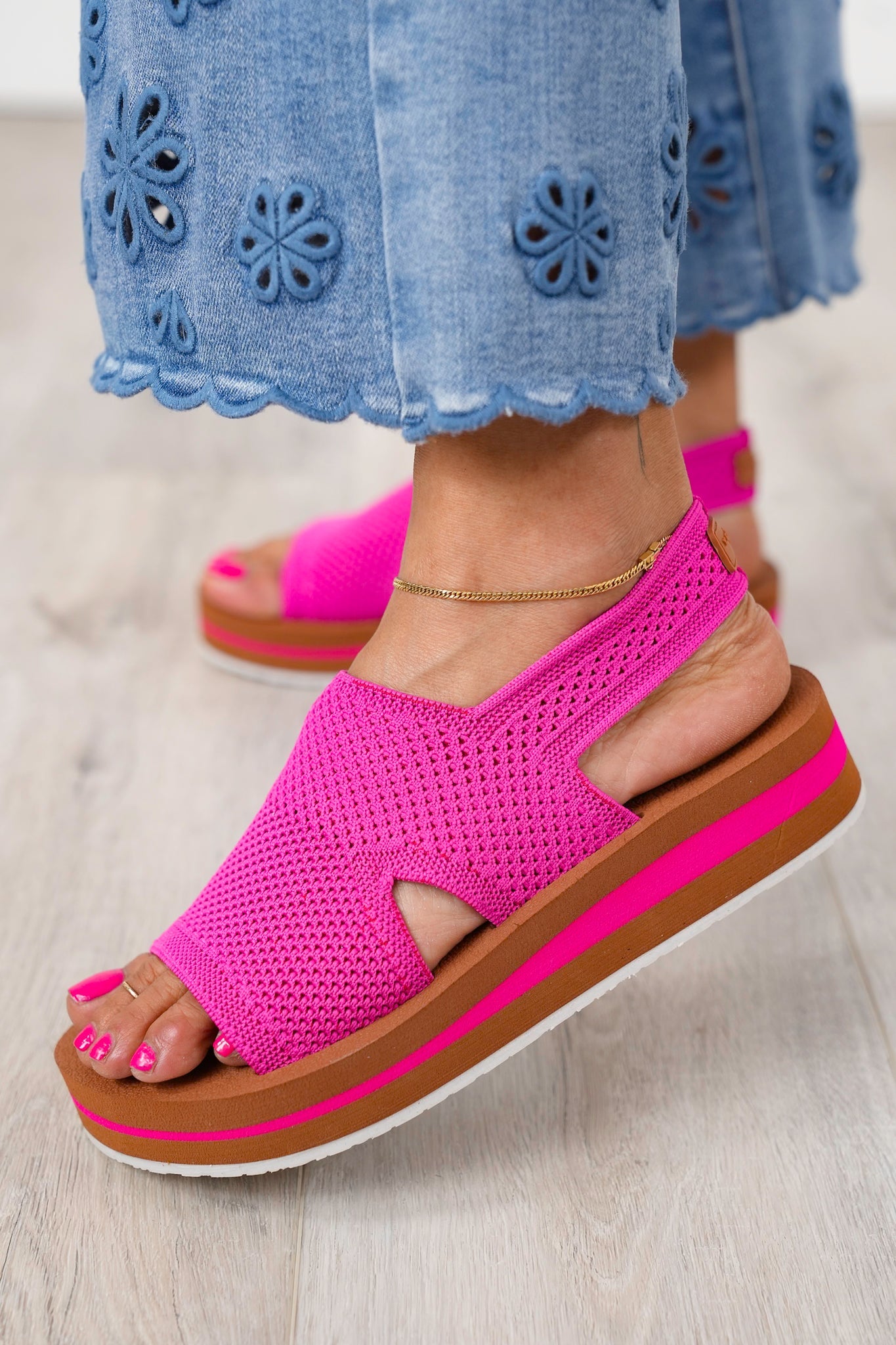 Yellow Box "Martie" Open-Toe Sling Back Sandals