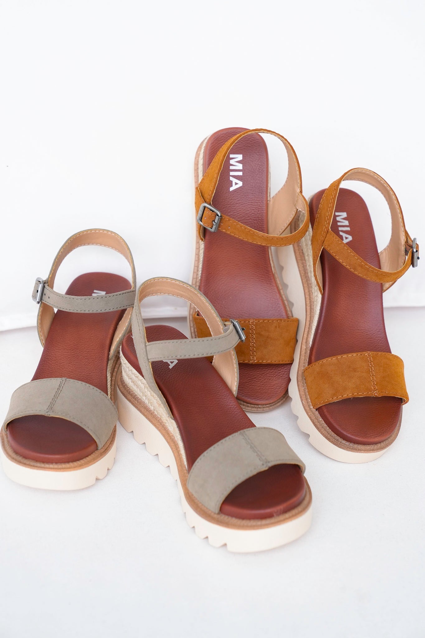 MIA Platform Sandal with Adjustable Buckle Strap
