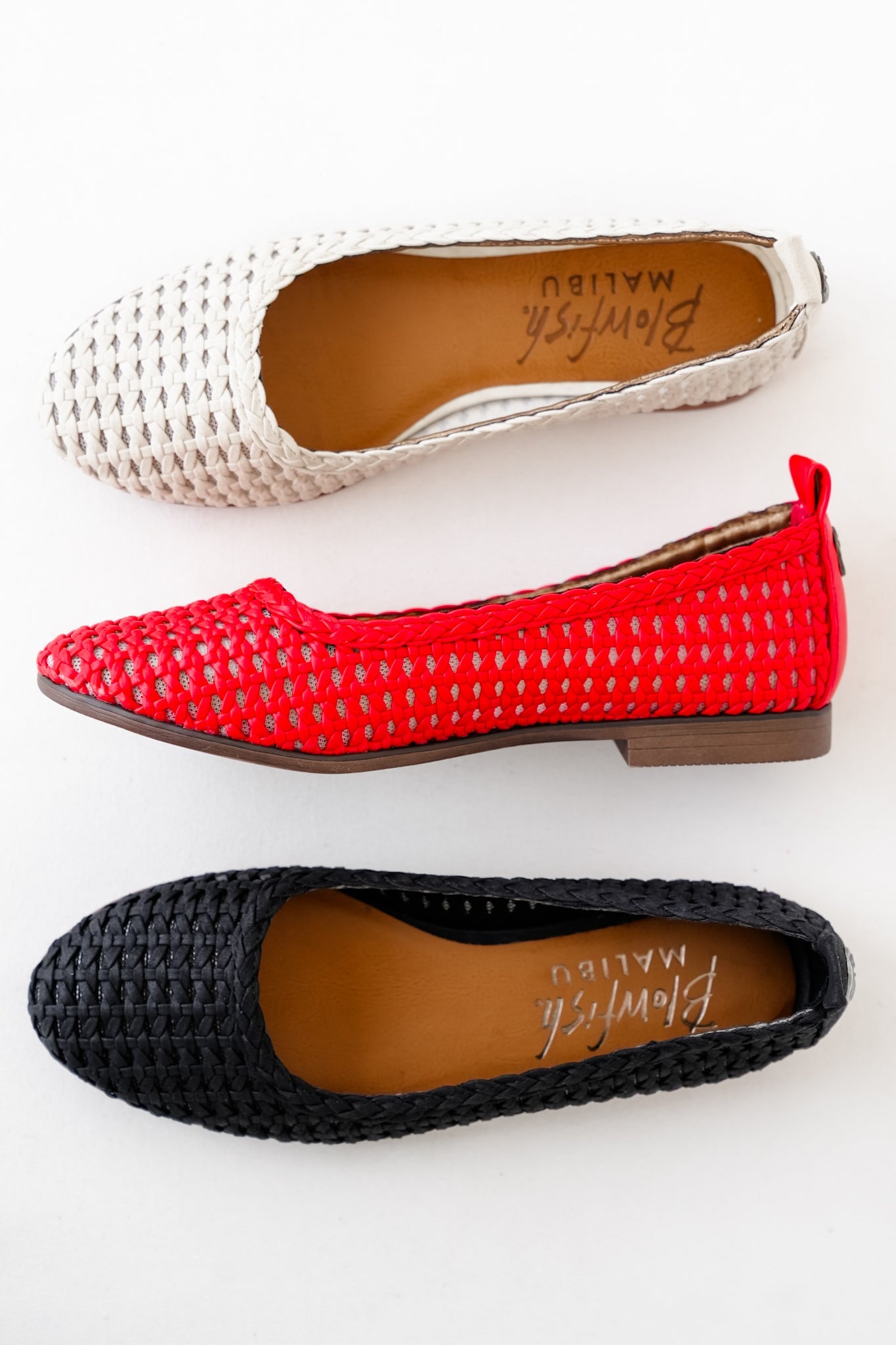 Blowfish Woven Ballet Flats with Breathable Mesh Panel