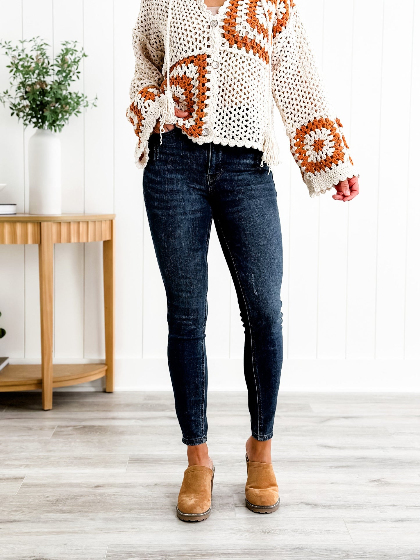 Judy Blue Skinny Minnie Dark Wash High Rise Tummy Control Top Skinny Jeans