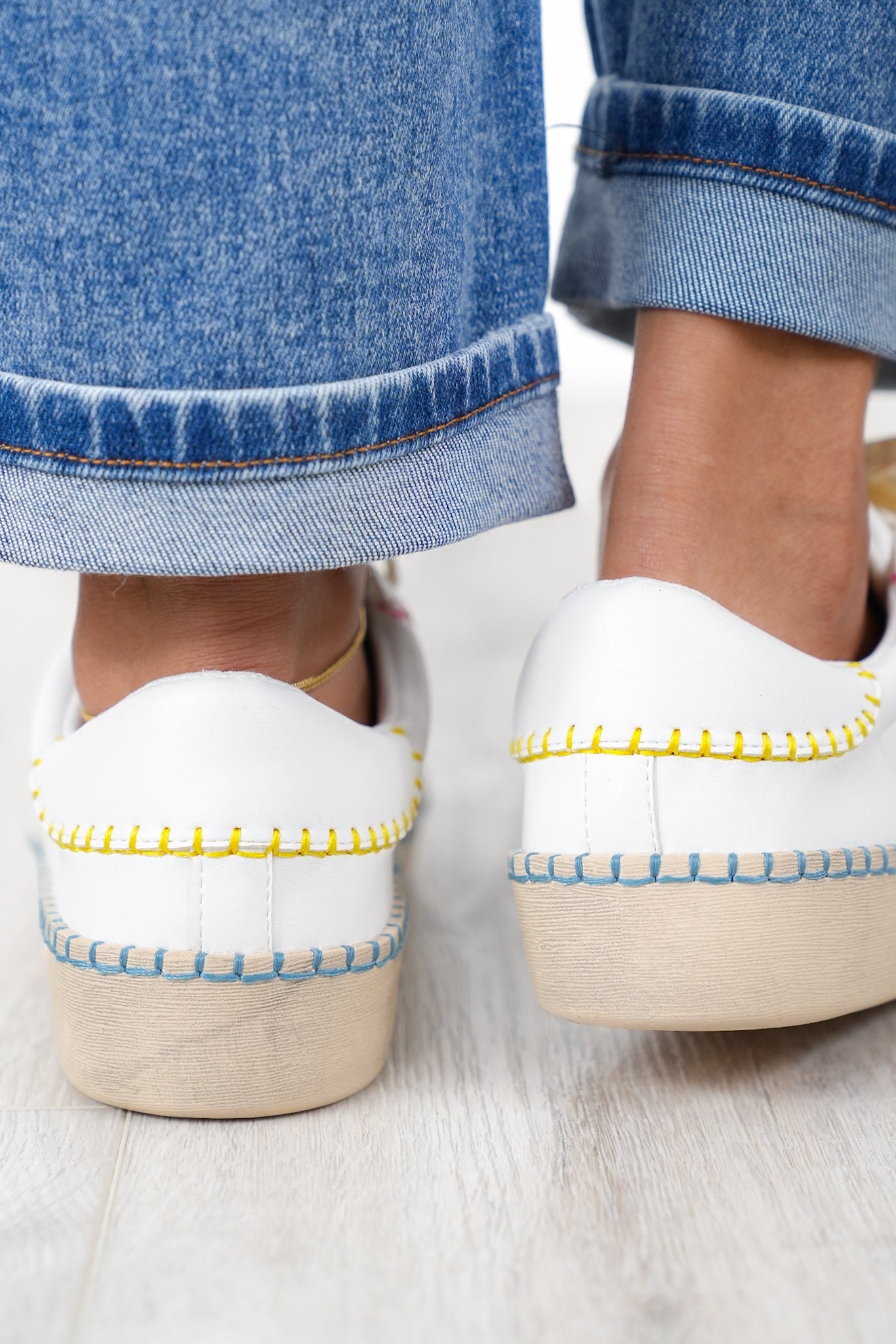 Corky's "Friend Zone" Vibrant Stitched Sneakers