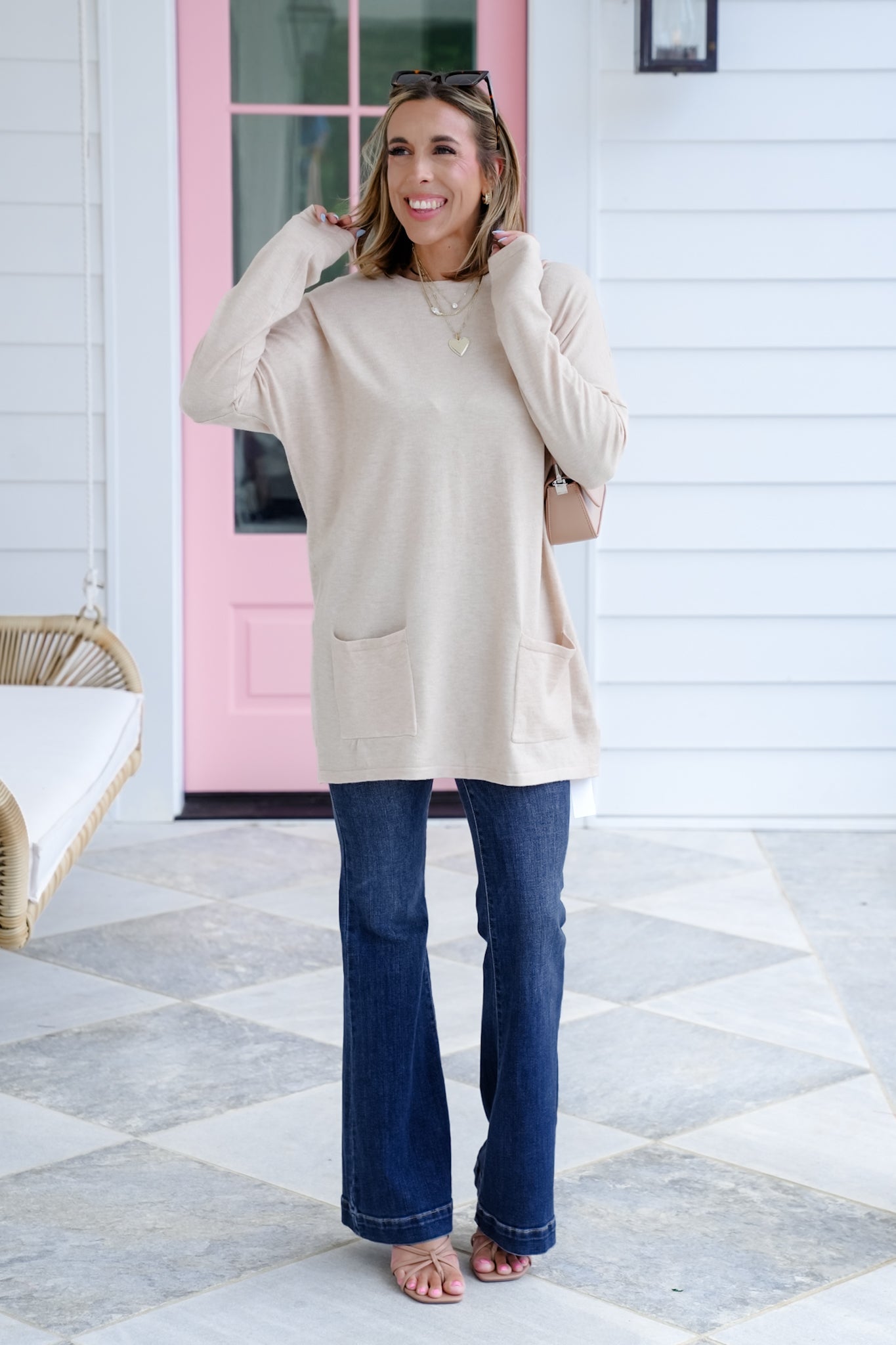 Restock! Oversized Long Sleeve Knit Sweater with Pockets (Multiple Colors)