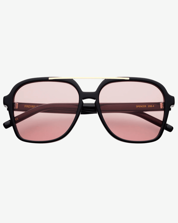 Freyrs Spencer Rose Aviator Sunglasses - Freckled Poppy