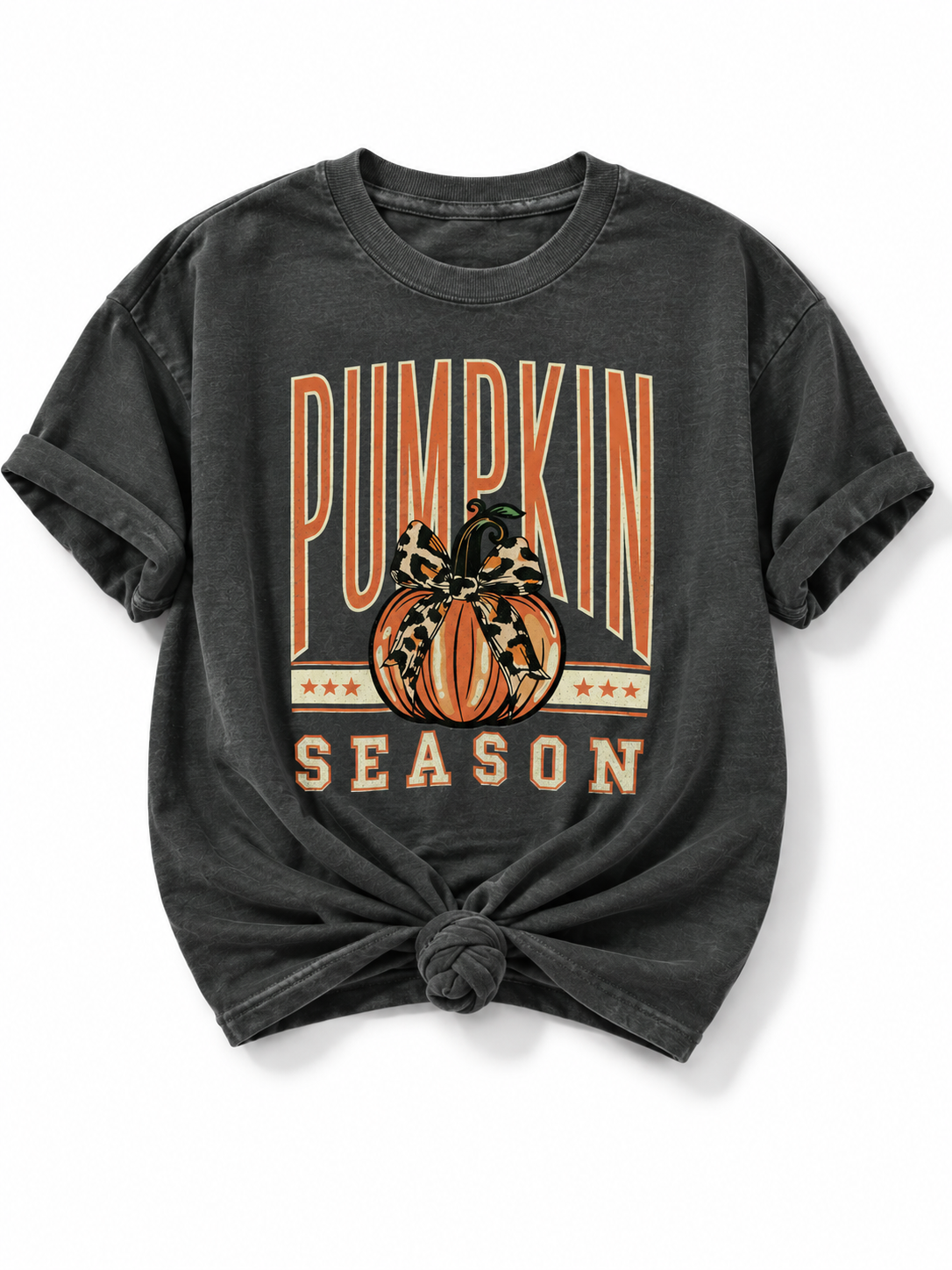 Plus/Reg Short Sleeve Pumpkin Season Graphic Tee
