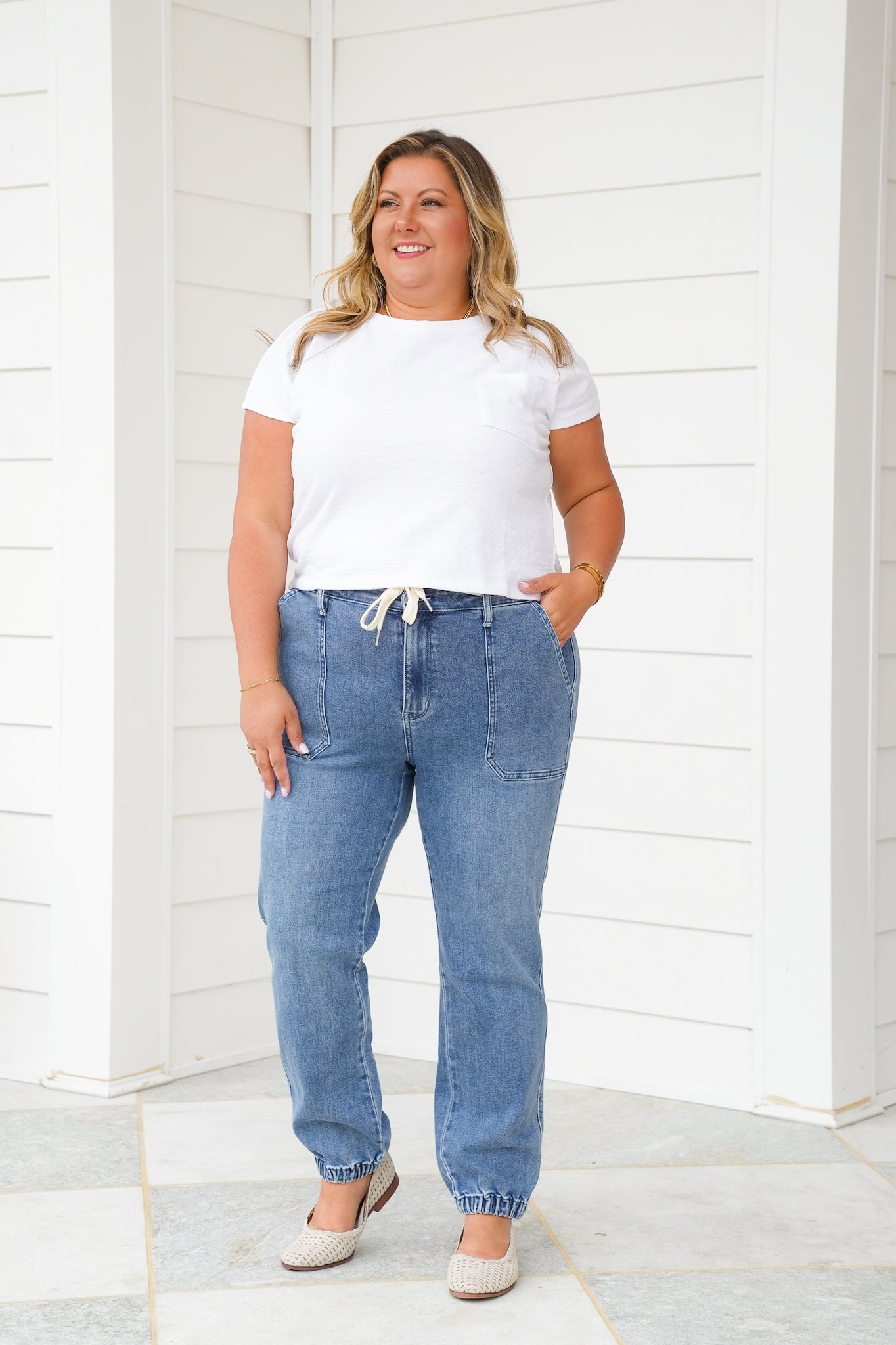 Judy Blue High Rise Medium Wash Joggers