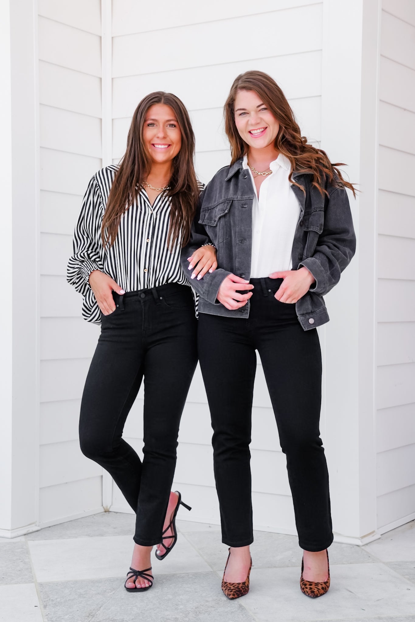 Mica Mid-Rise Black Straight Leg Ankle Jeans