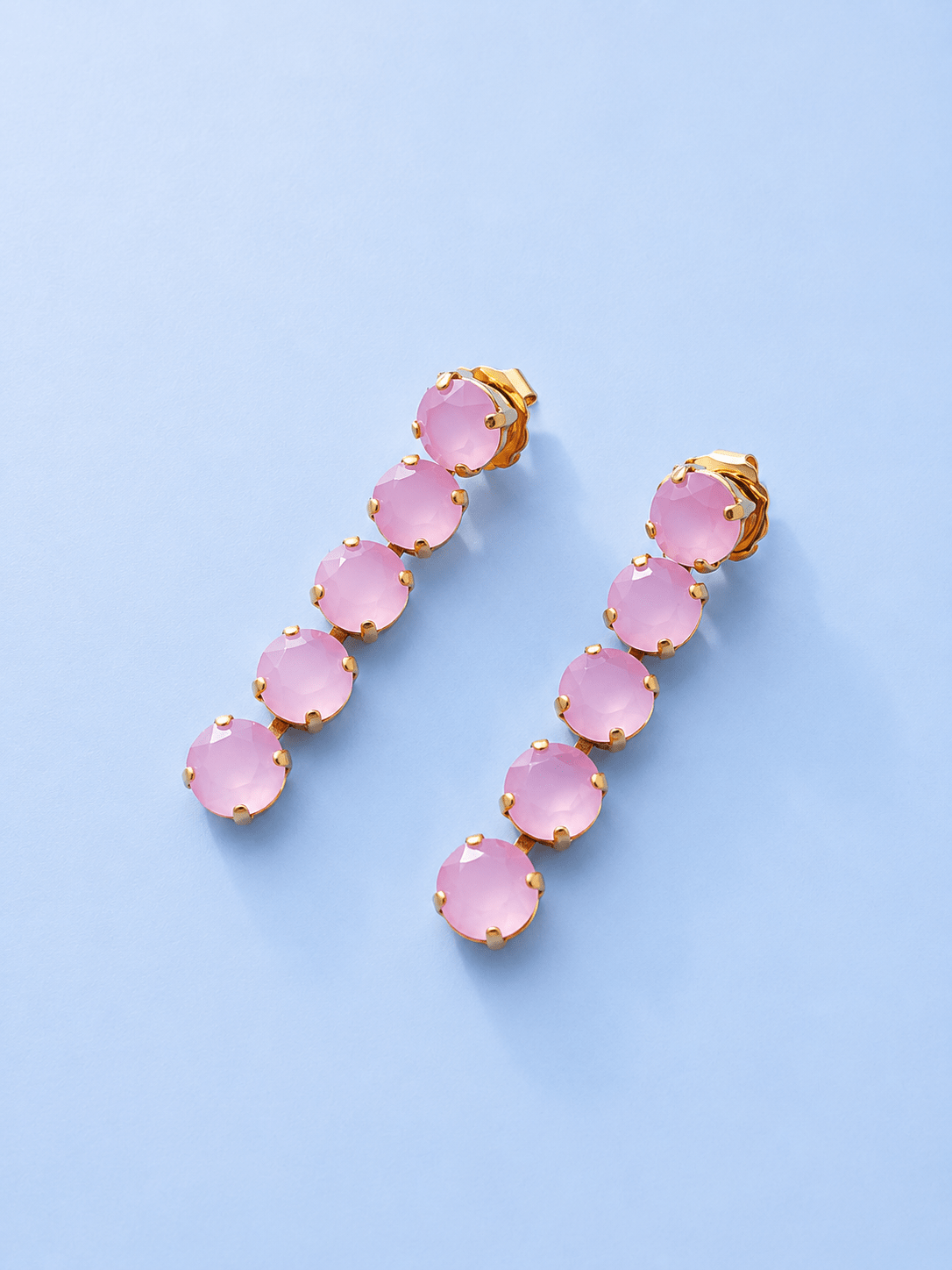 TOVA Oakland Opal Crystal Drop Earrings - Freckled Poppy