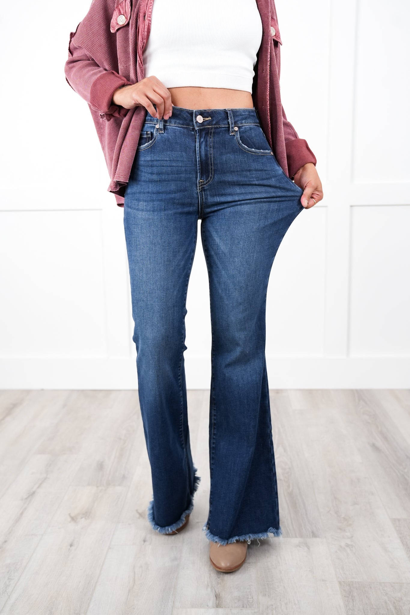 Door Buster! Zenana High Rise Bell Bottom Jeans