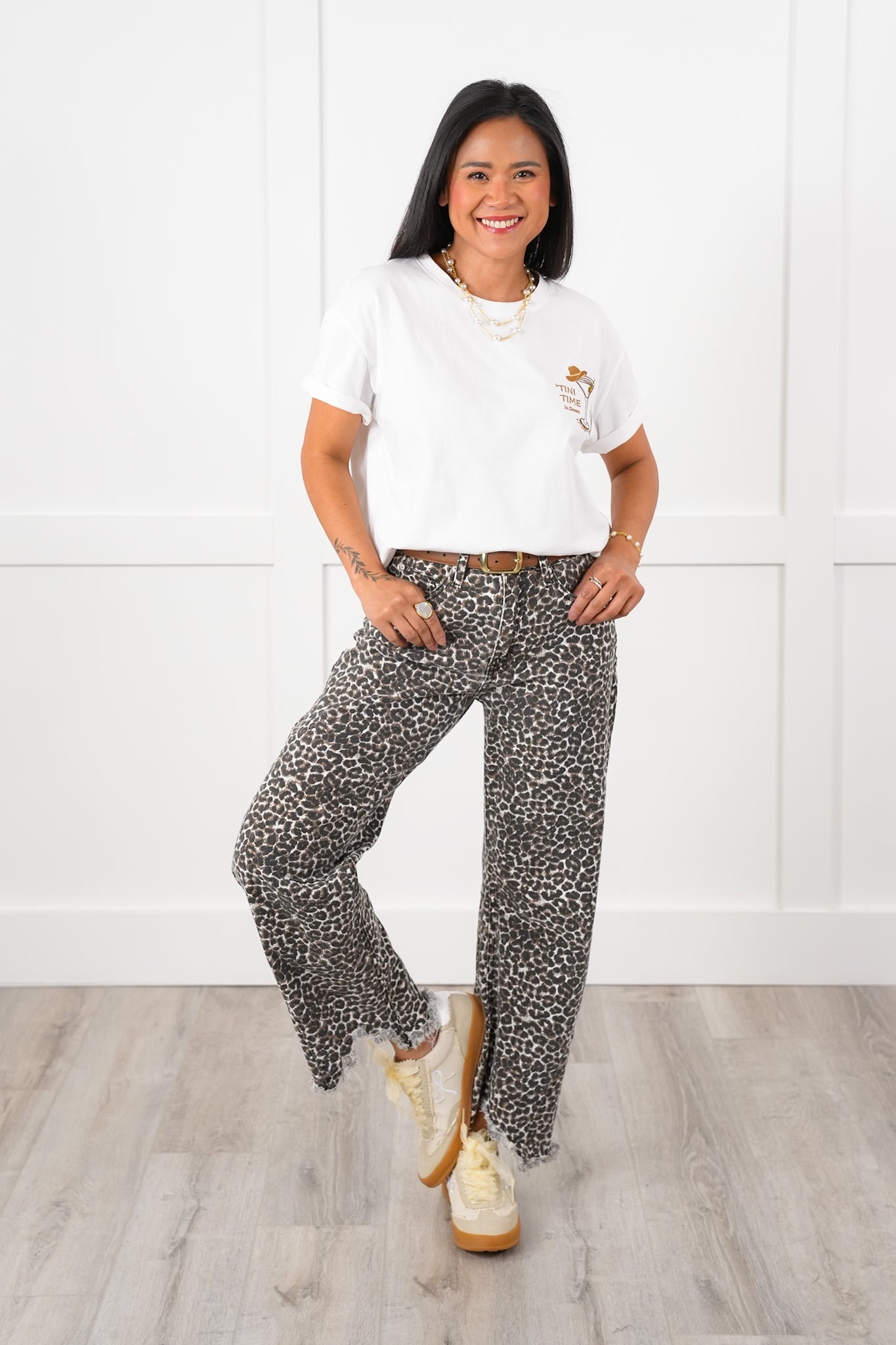 Short Sleeve "Tini Time In The Desert" Embroidered Tee