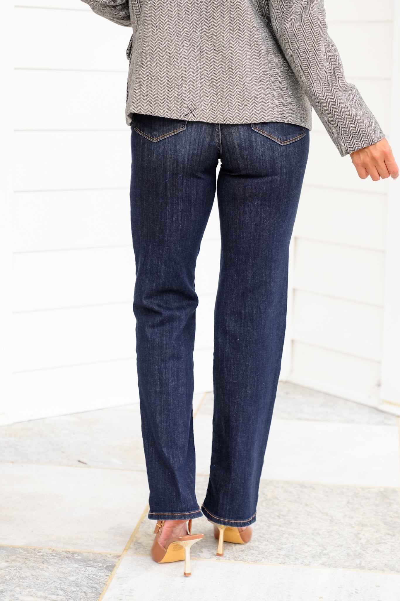 Judy Blue High Rise Dark Wash Straight Leg Jeans