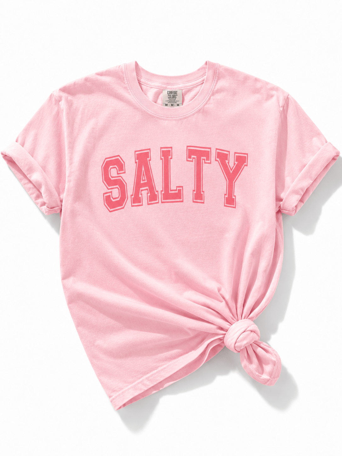 Plus/Reg Short Sleeve "Salty" Graphic Tee - Freckled Poppy