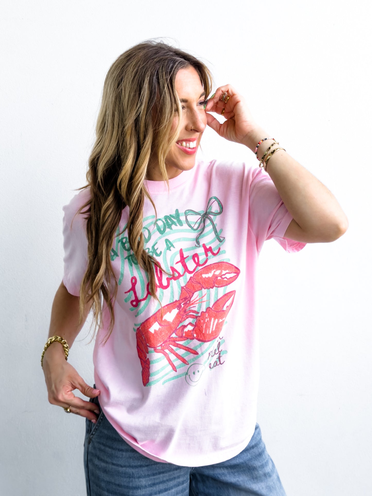 Plus/Reg Short Sleeve "A Bad Day To Be a Lobster" Graphic Tee