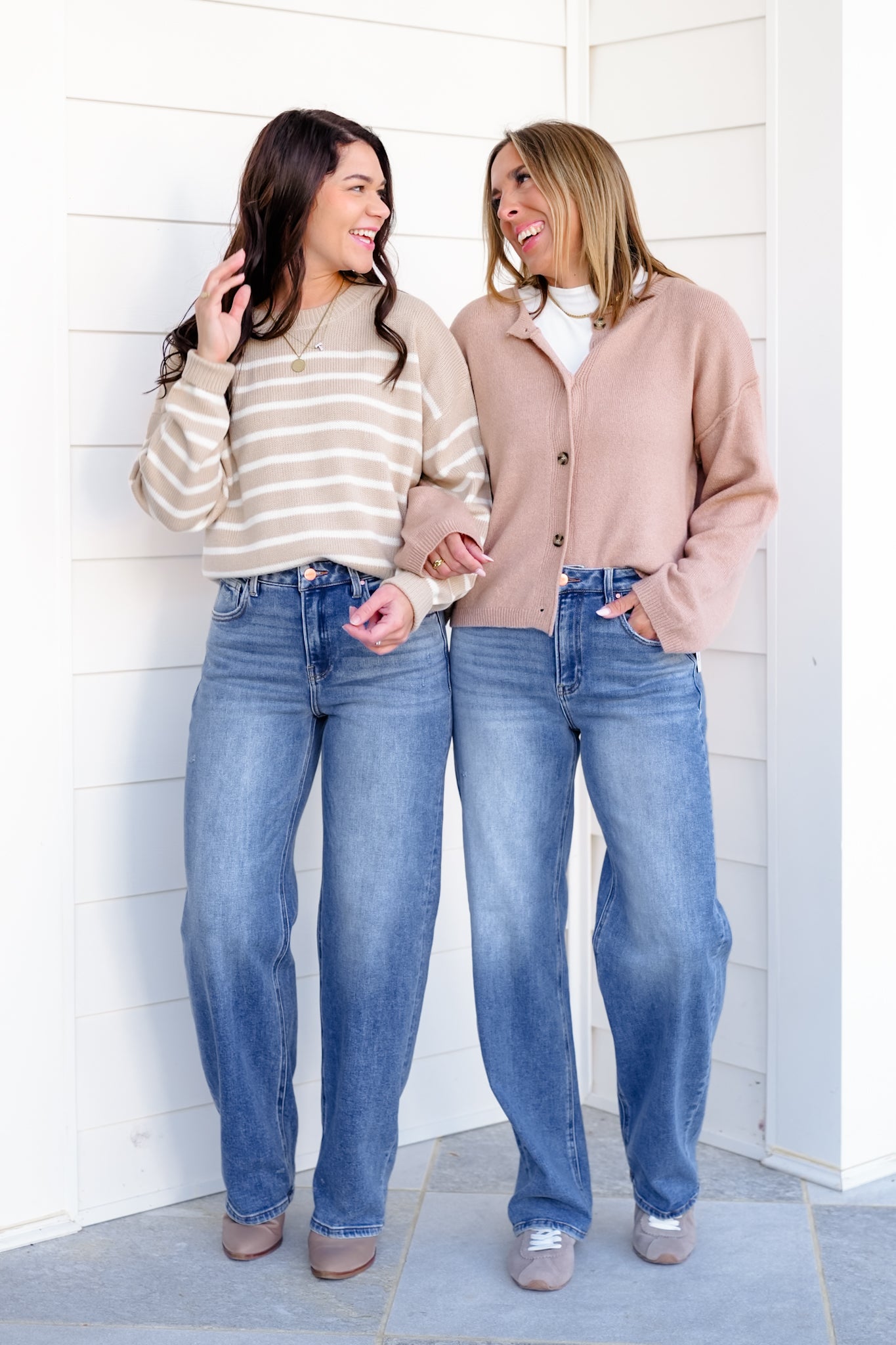 Risen High Rise Medium Wash Wide Leg Baggy Jeans