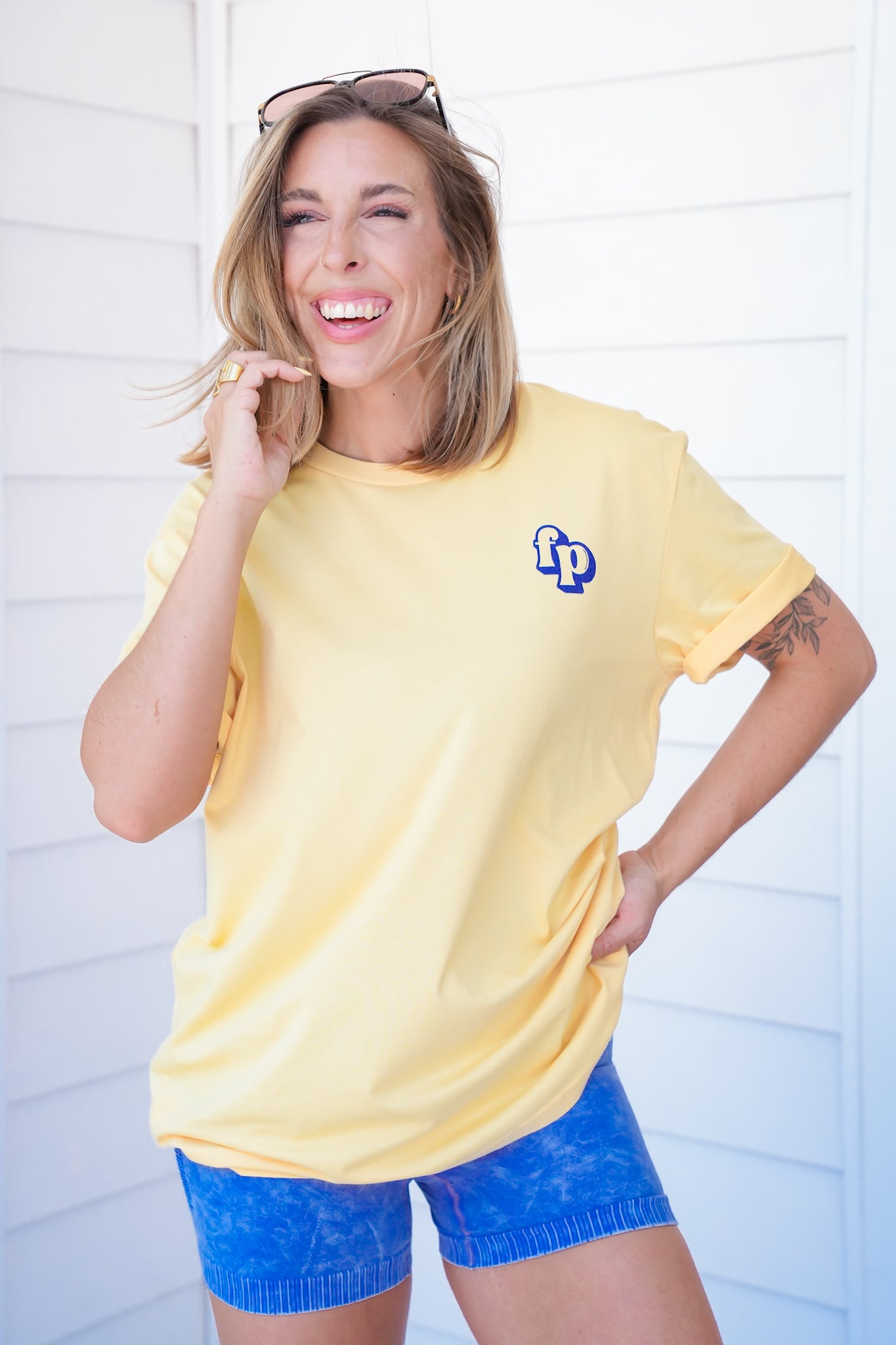 Plus/Reg Short Sleeve "Happy Is The New Rich" Graphic Tee