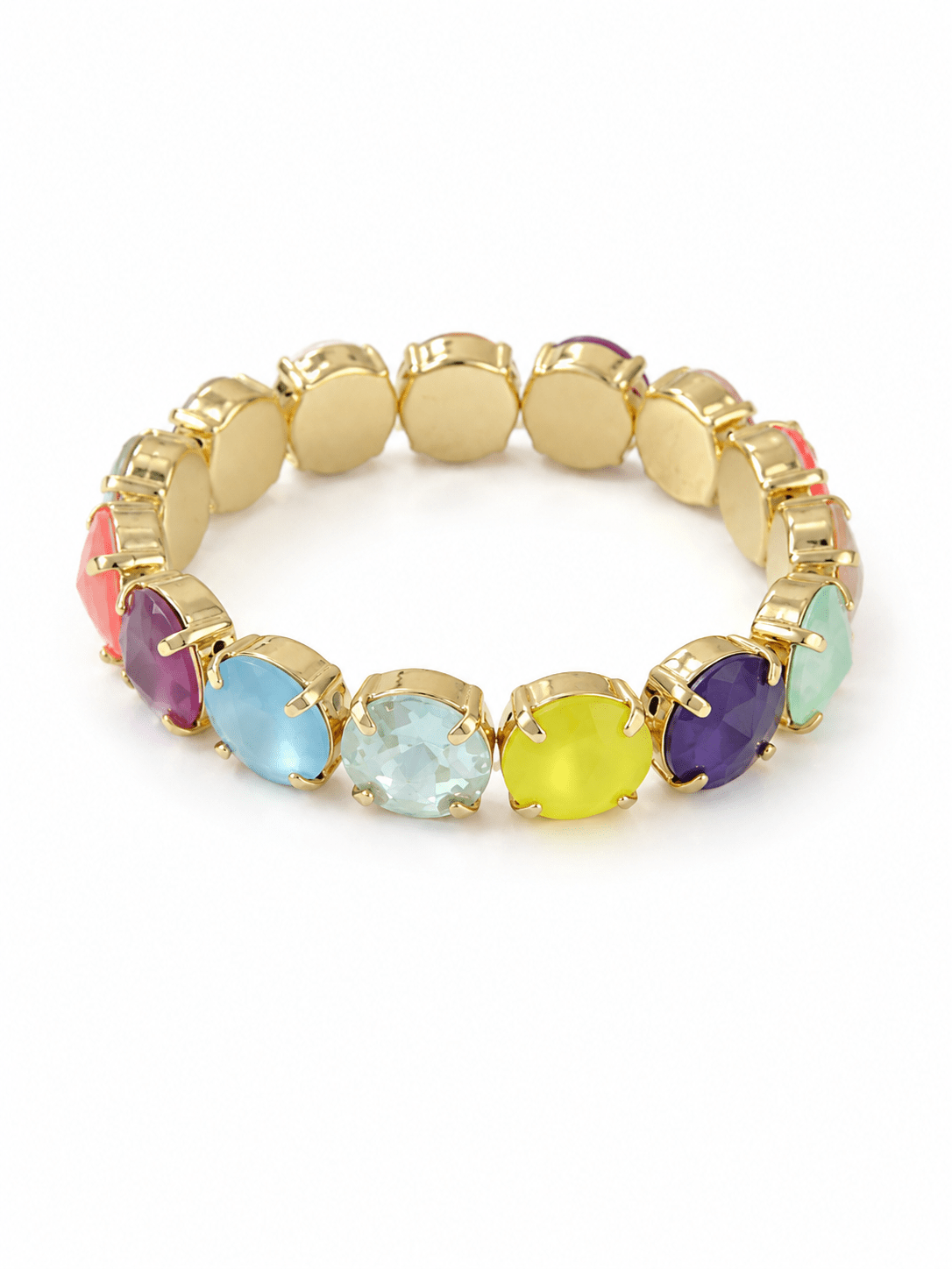 TOVA Croatia Gold Plated Crystal Bracelet in Candy Crush - Freckled Poppy