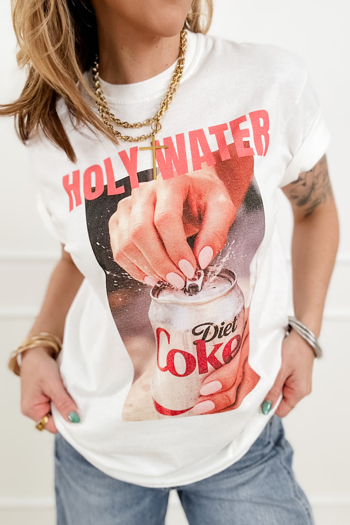 Plus/Reg Short Sleeve "Holy Water" Graphic Tee