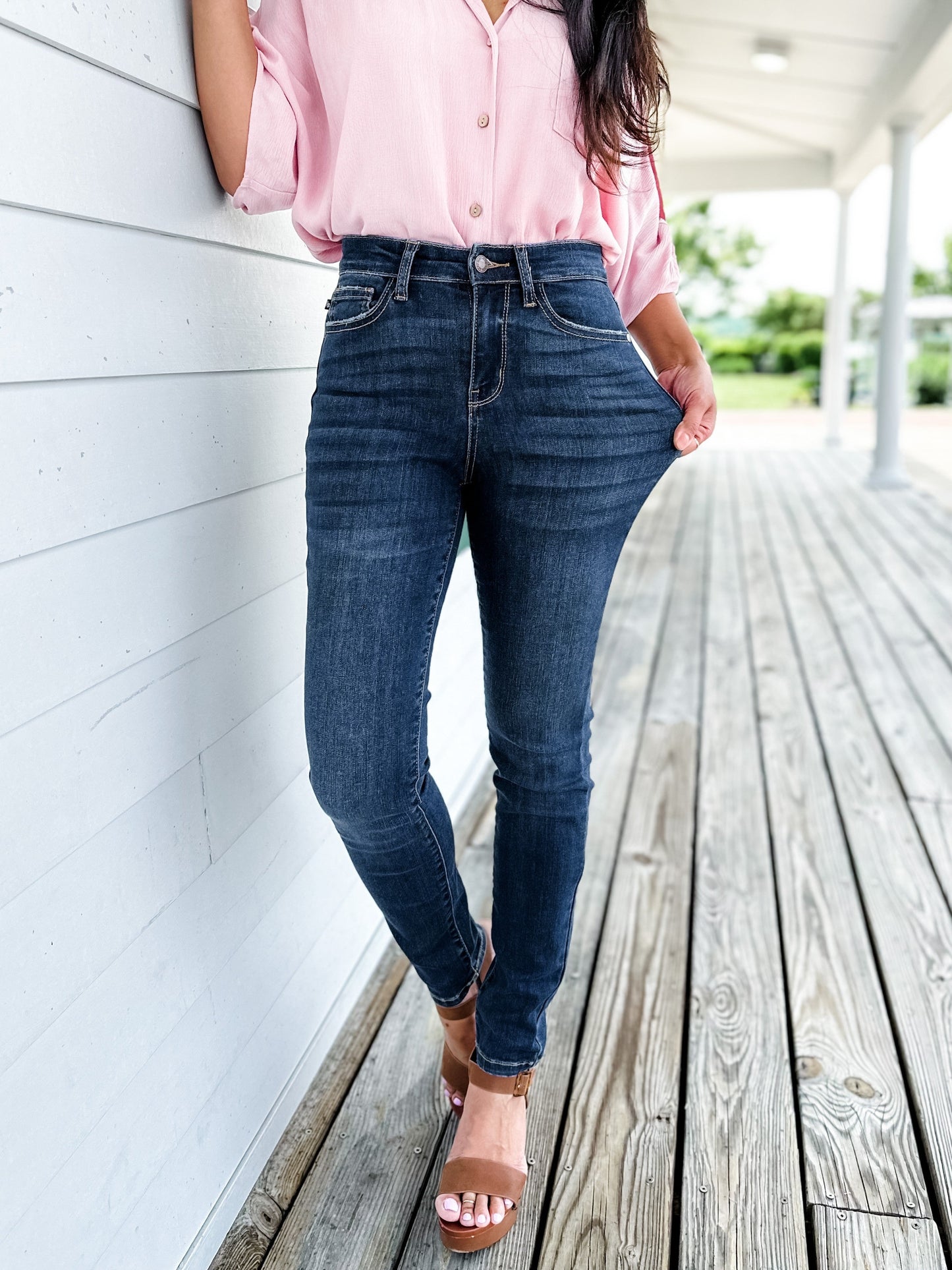 Judy Blue Sweet Escape Dark Wash Relaxed Fit Jeans