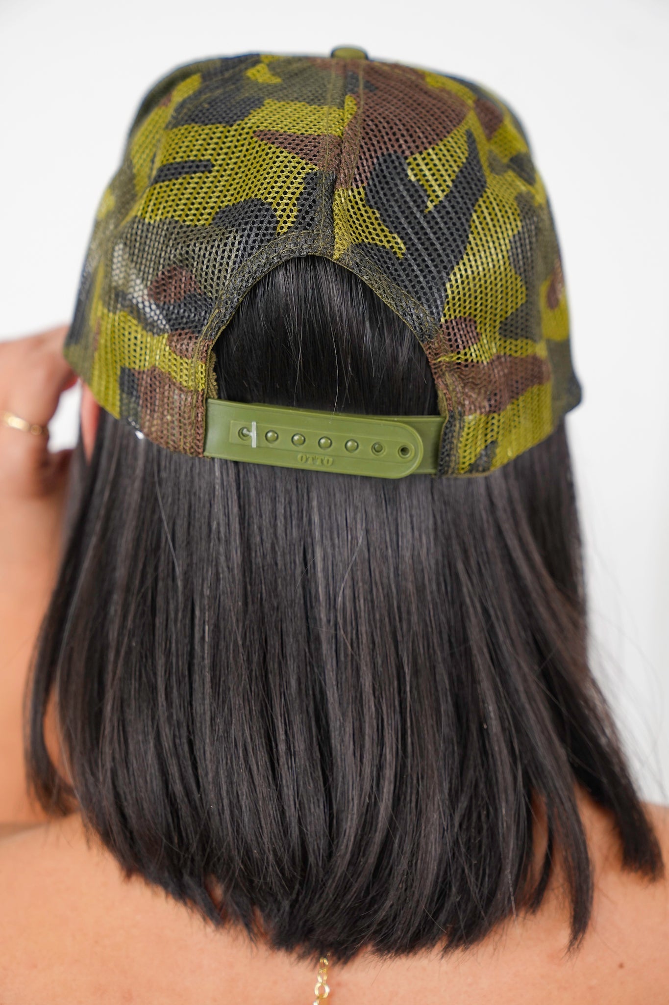 D&E Tees Camo Mama Embroidery Trucker Hat