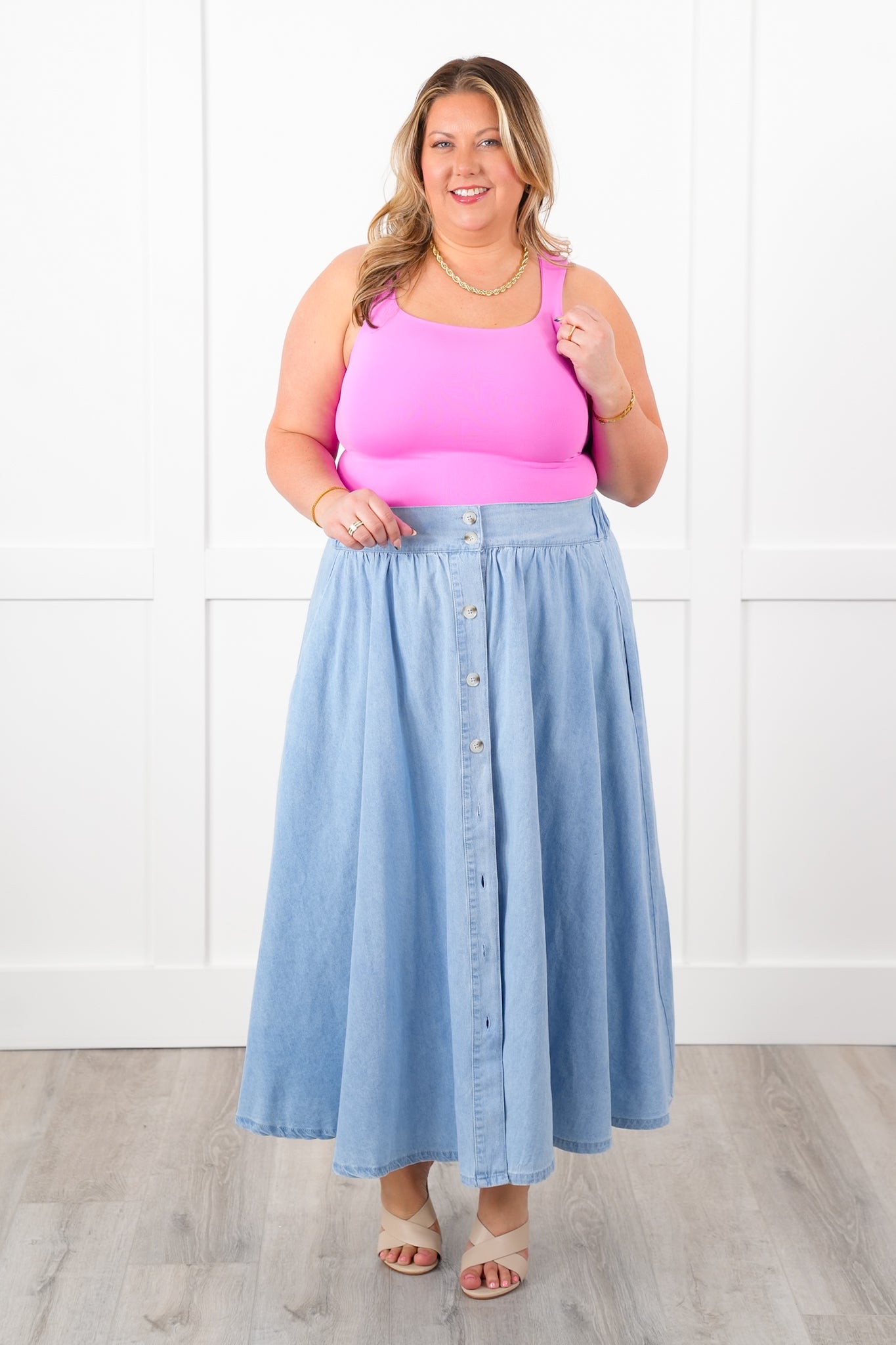 Door Buster! Zenana Square Neck Double Layered Tank Top