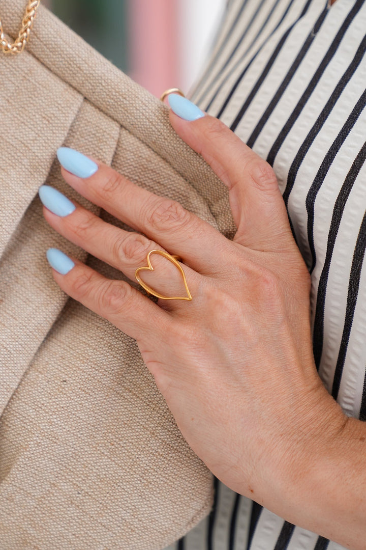 Restock! Chansutt Pearls Gold Heart Ring