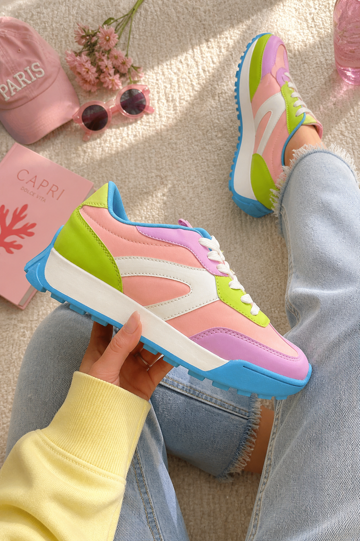 Restock! Chunky Retro Sneaker with Mixed Panel Design