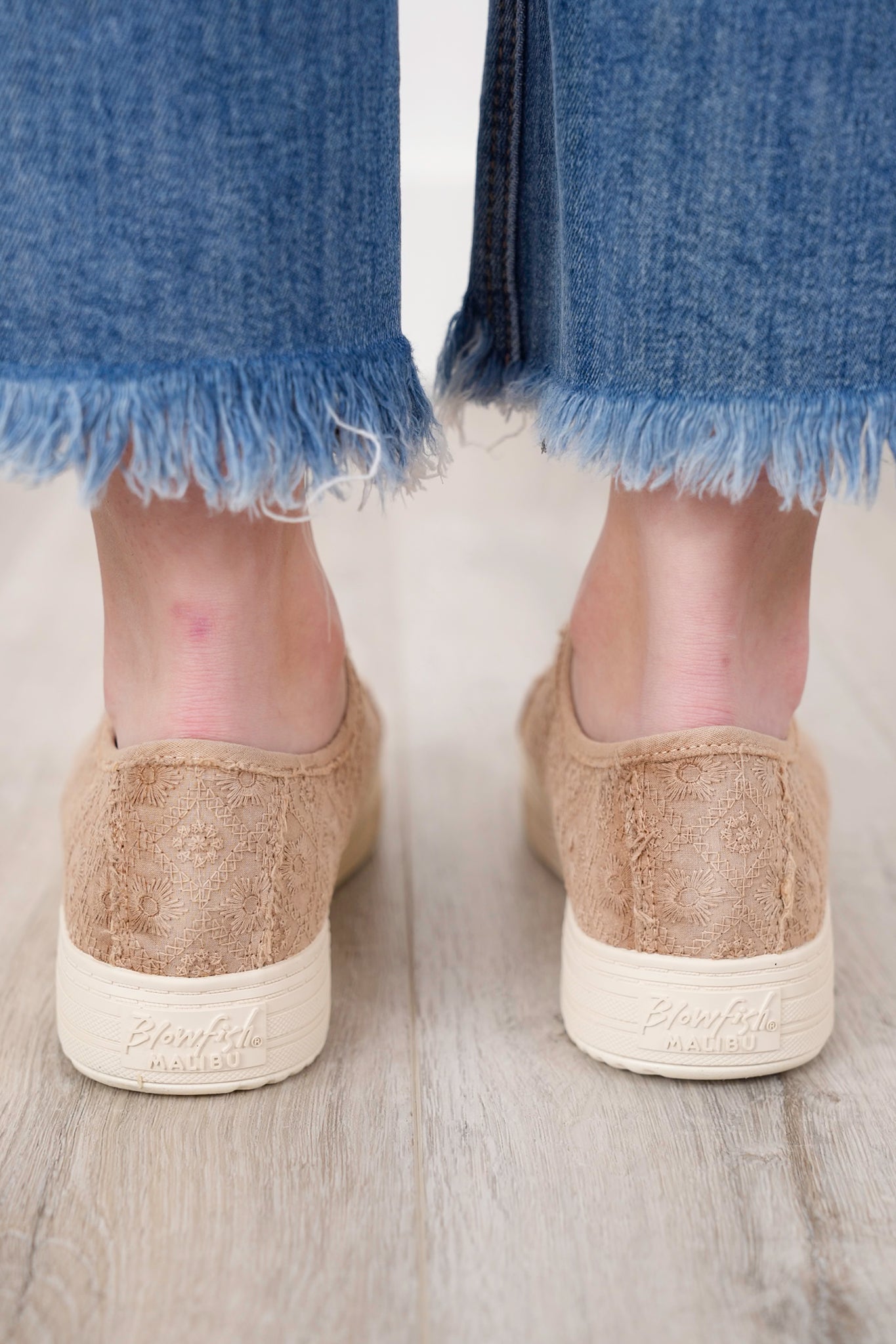 Blowfish Low Top Lace Up Sneaker with Quilted Embroidered Detailing