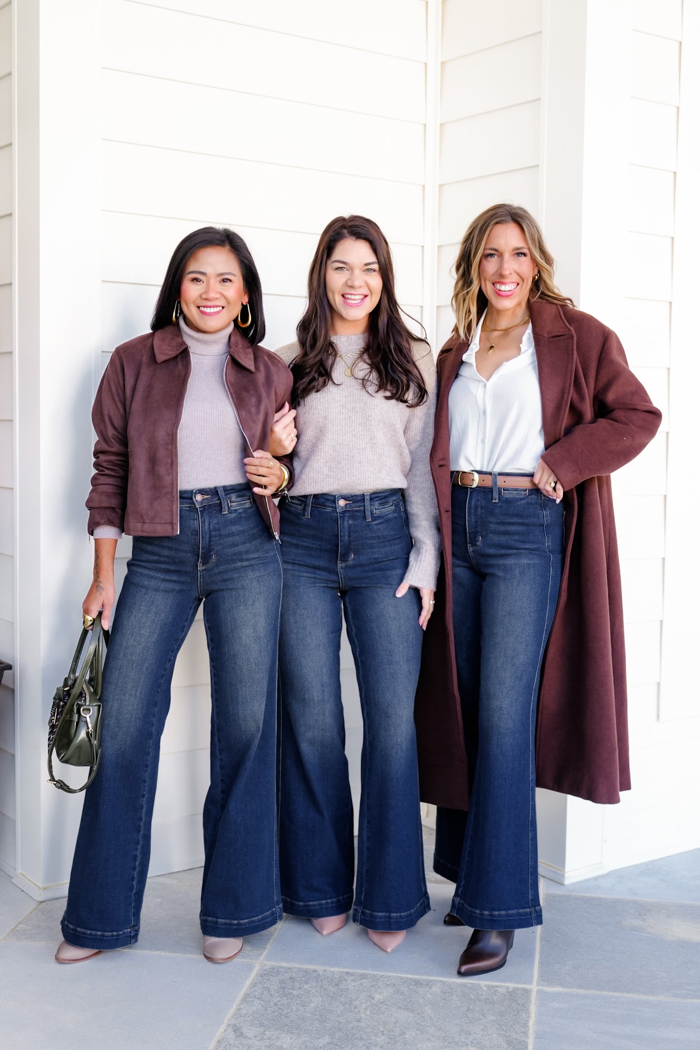 Judy Blue High Rise Dark Wash Tummy Control Retro Wide Leg Jeans with Welt Pockets