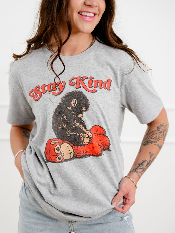 Plus/Reg Short Sleeve "Stay Kind" Graphic Tee