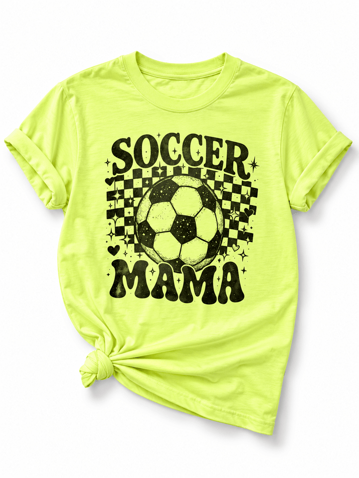 Plus/Reg Short Sleeve "Soccer Mama" Graphic Tee - Freckled Poppy