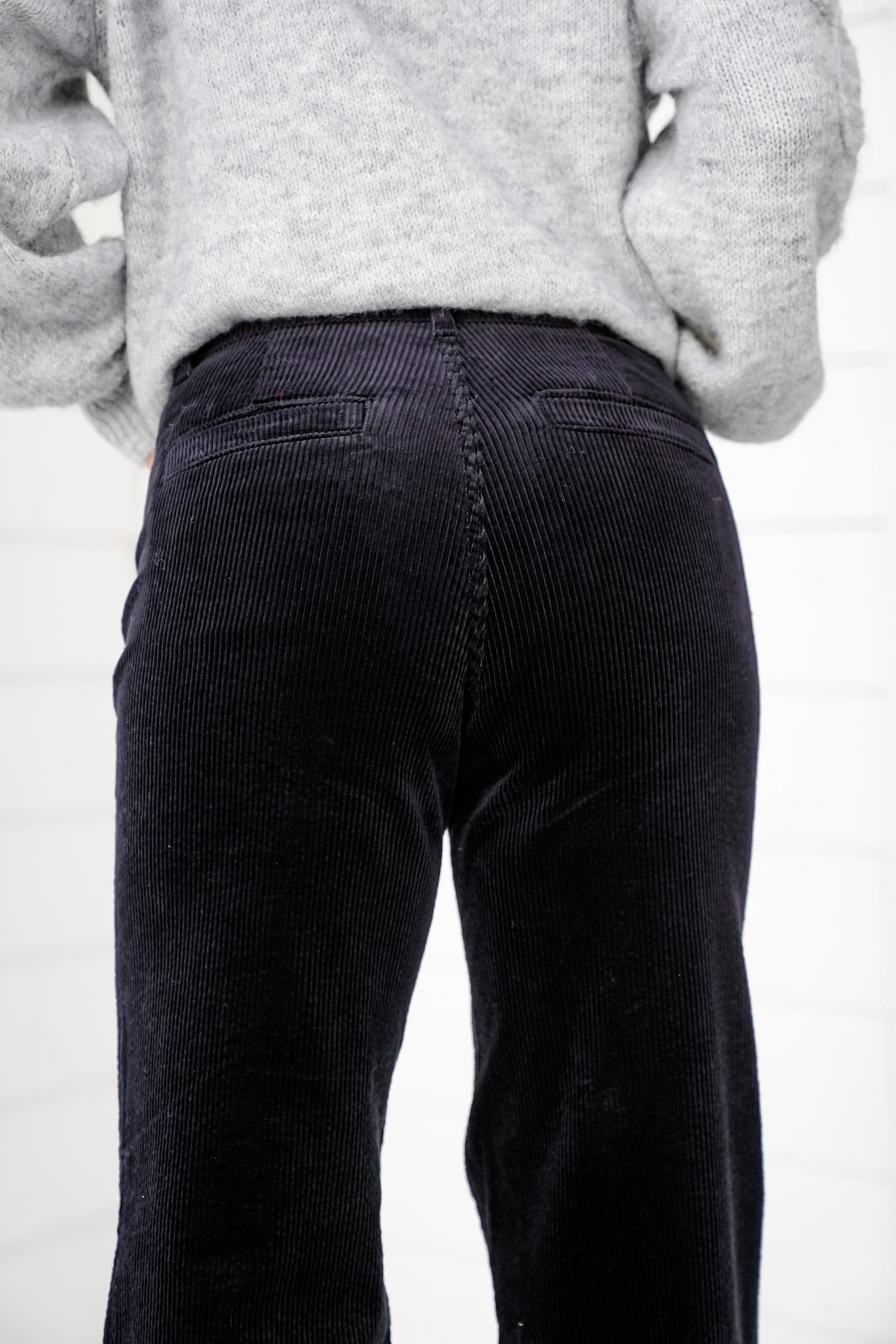 Judy Blue High Rise Black Corduroy Wide Leg Trouser