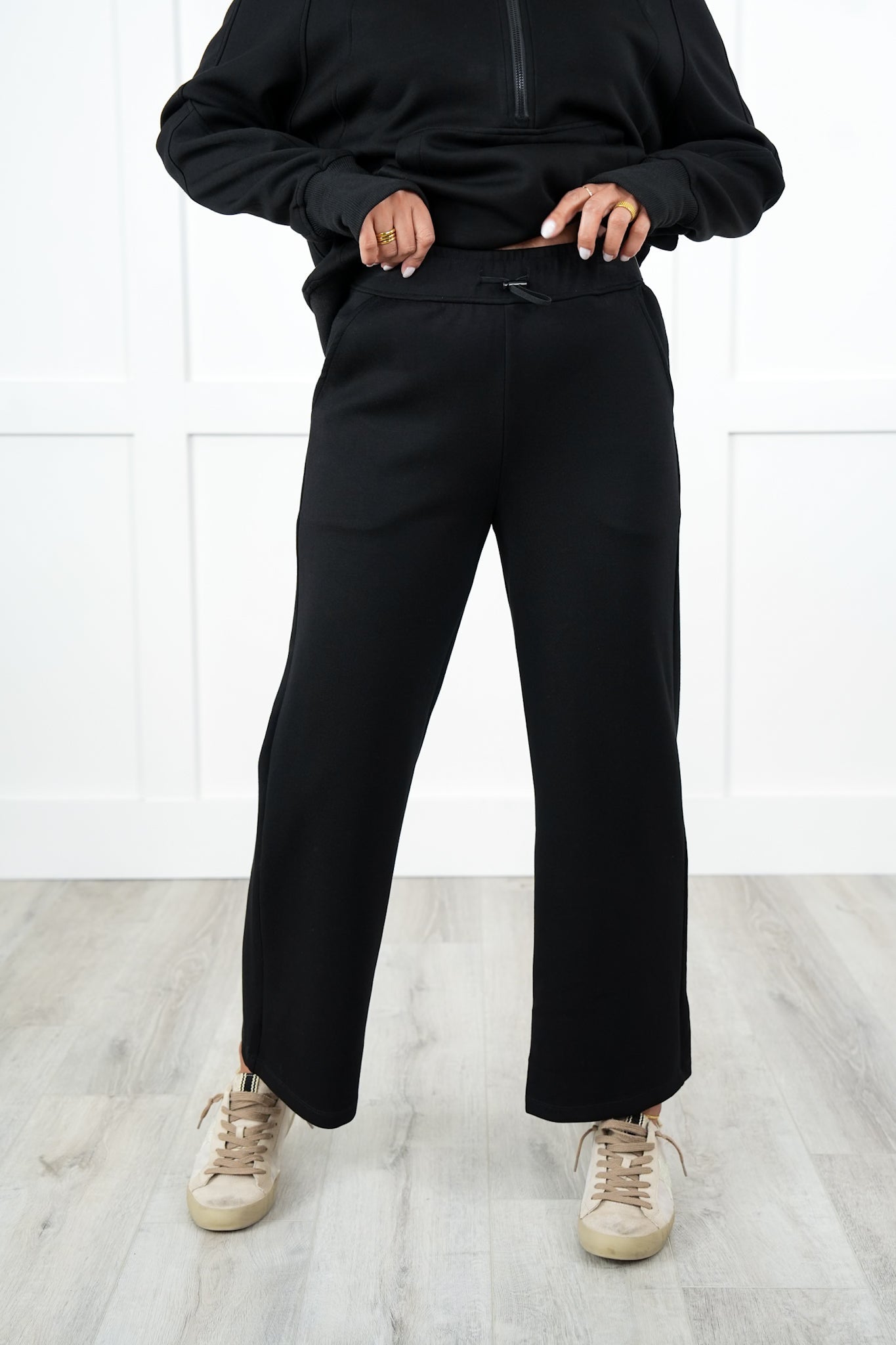 Door Buster! Plus/Reg High Elastic Waist Cropped Pants