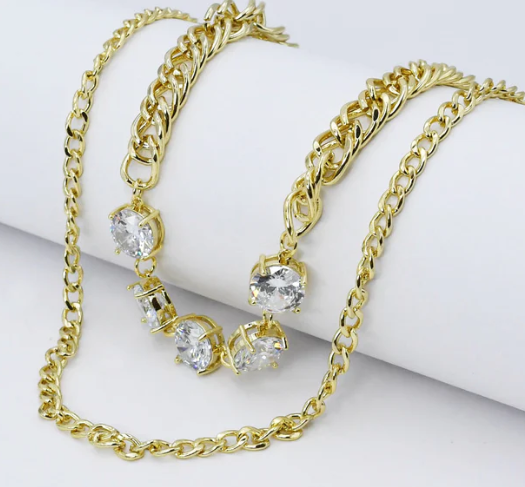 Treasure Jewels Crystal Glow Necklace