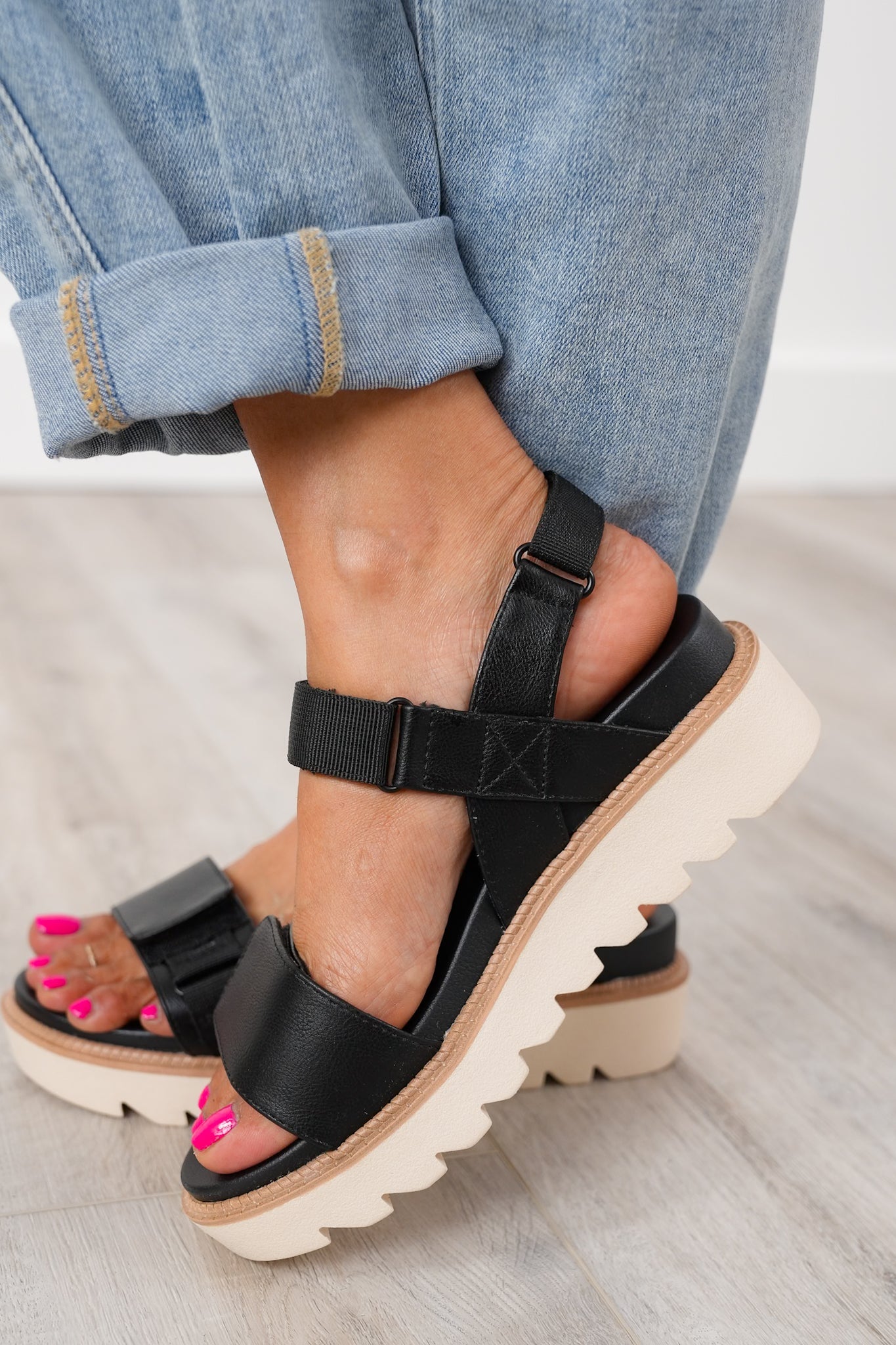 MIA Stylish Platform Sandal with Adjustable Straps