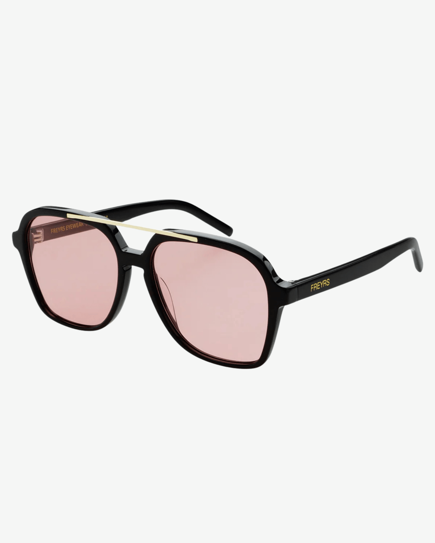 Freyrs Spencer Rose Aviator Sunglasses - Freckled Poppy