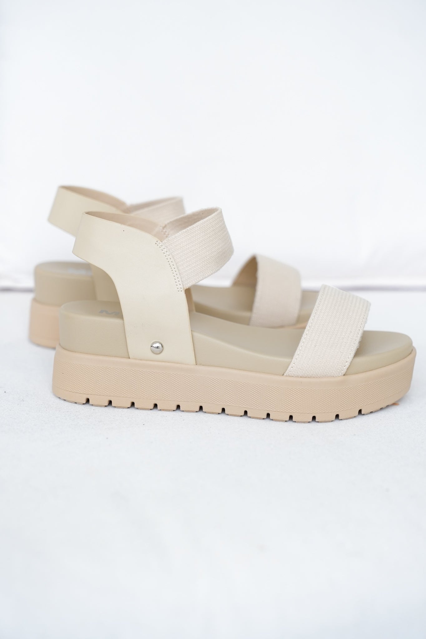 MIA Platform Sandal with Elastic Strap