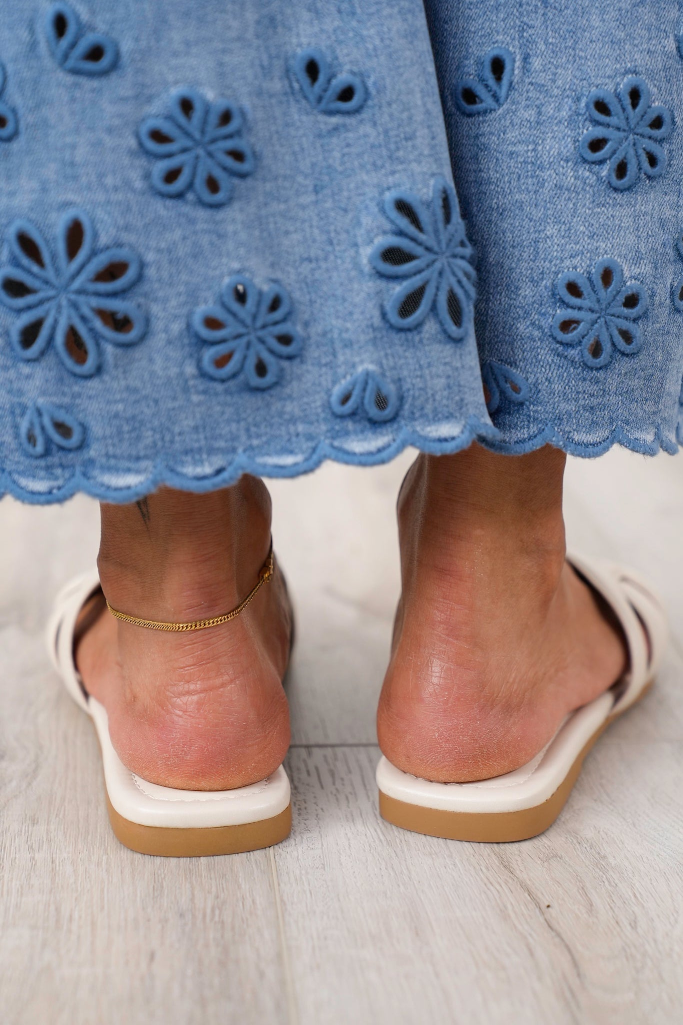 Interwoven Strap Slip On Flat Sandal