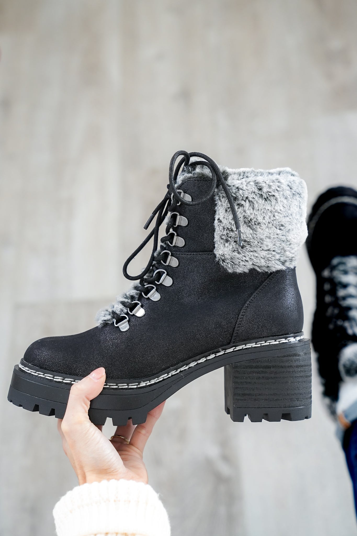 MIA Ankle Boots with Cozy Vegan Fur Lining