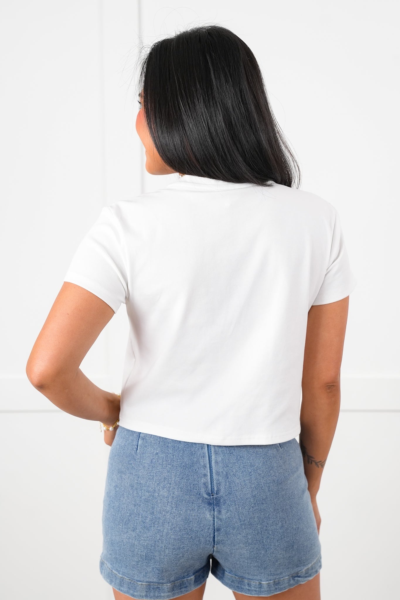 Cow Girl Spirit Short Sleeve Cropped Tee