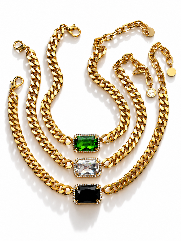 TOVA Darcy Necklace With Trim