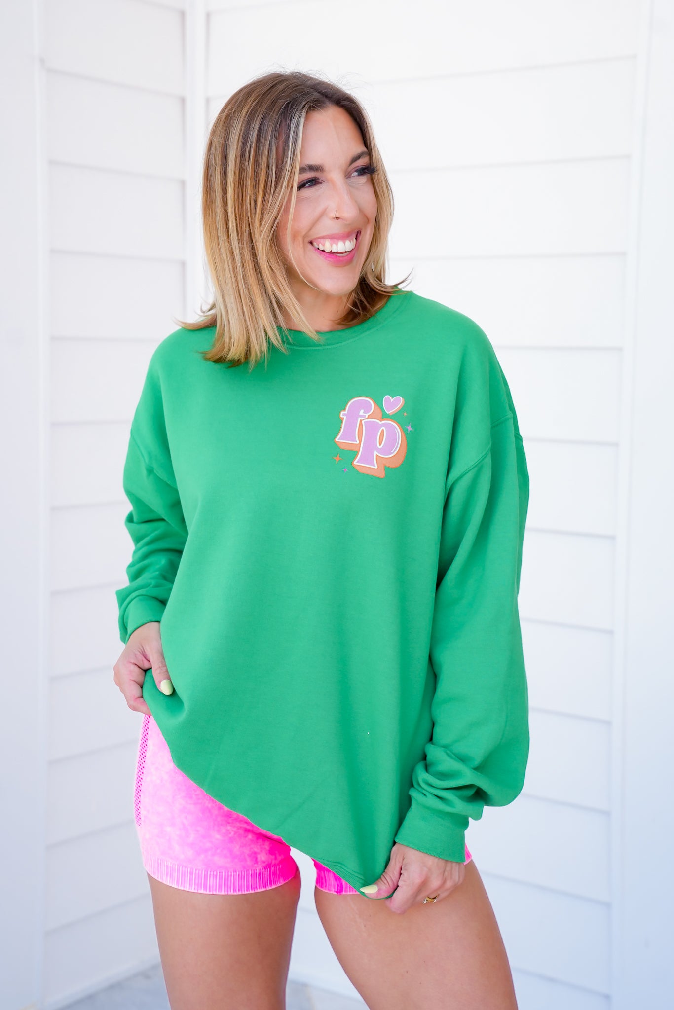 Plus/Reg Long Sleeve "It's All Good" Graphic Sweatshirt