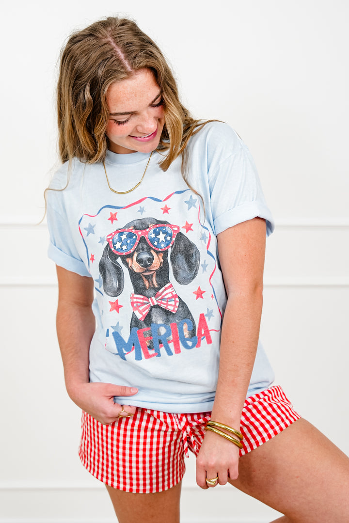 Plus/Reg Short Sleeve "Merica" Graphic Tee