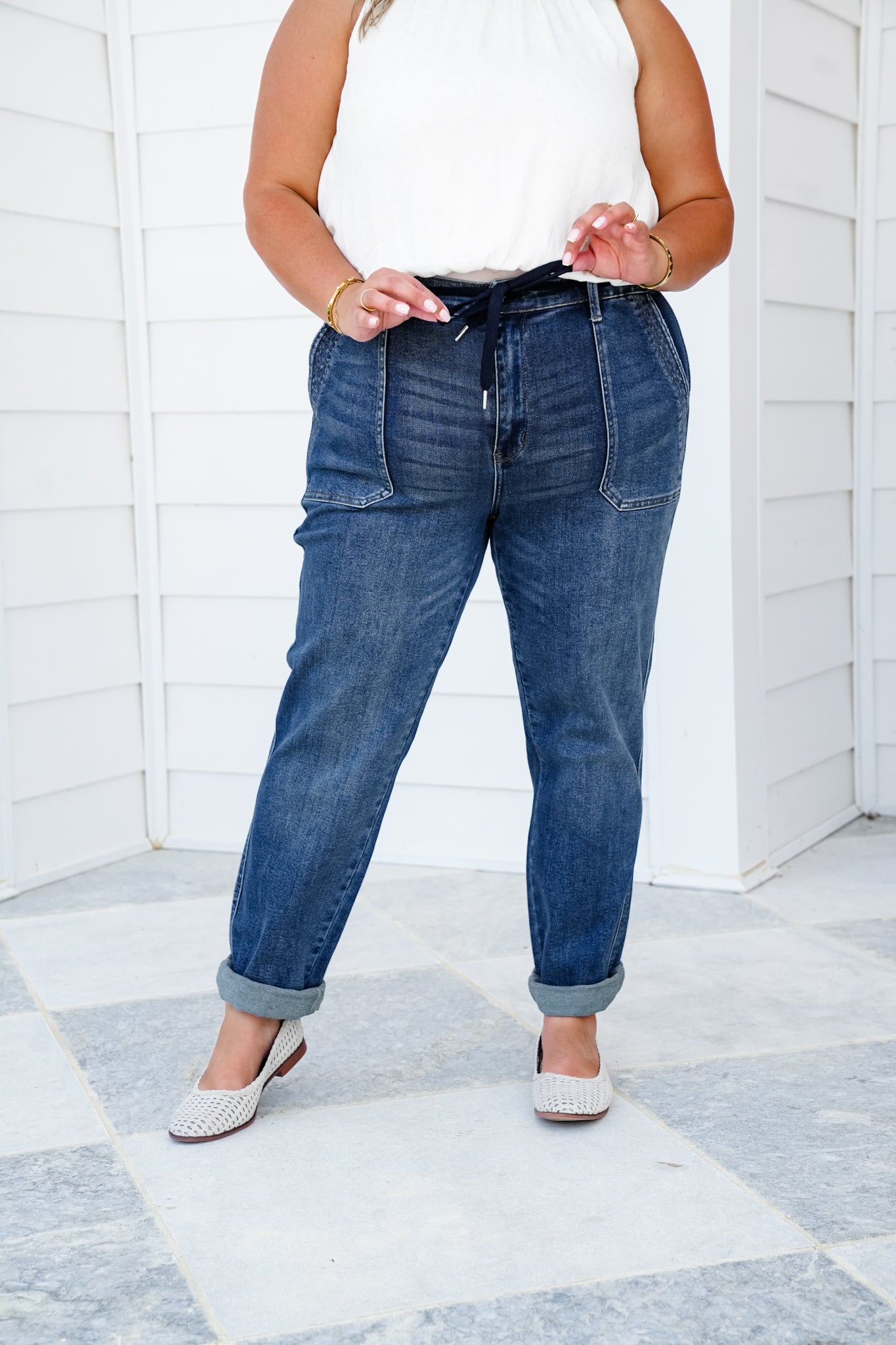 Judy Blue High Rise Dark Vintage Wash Joggers